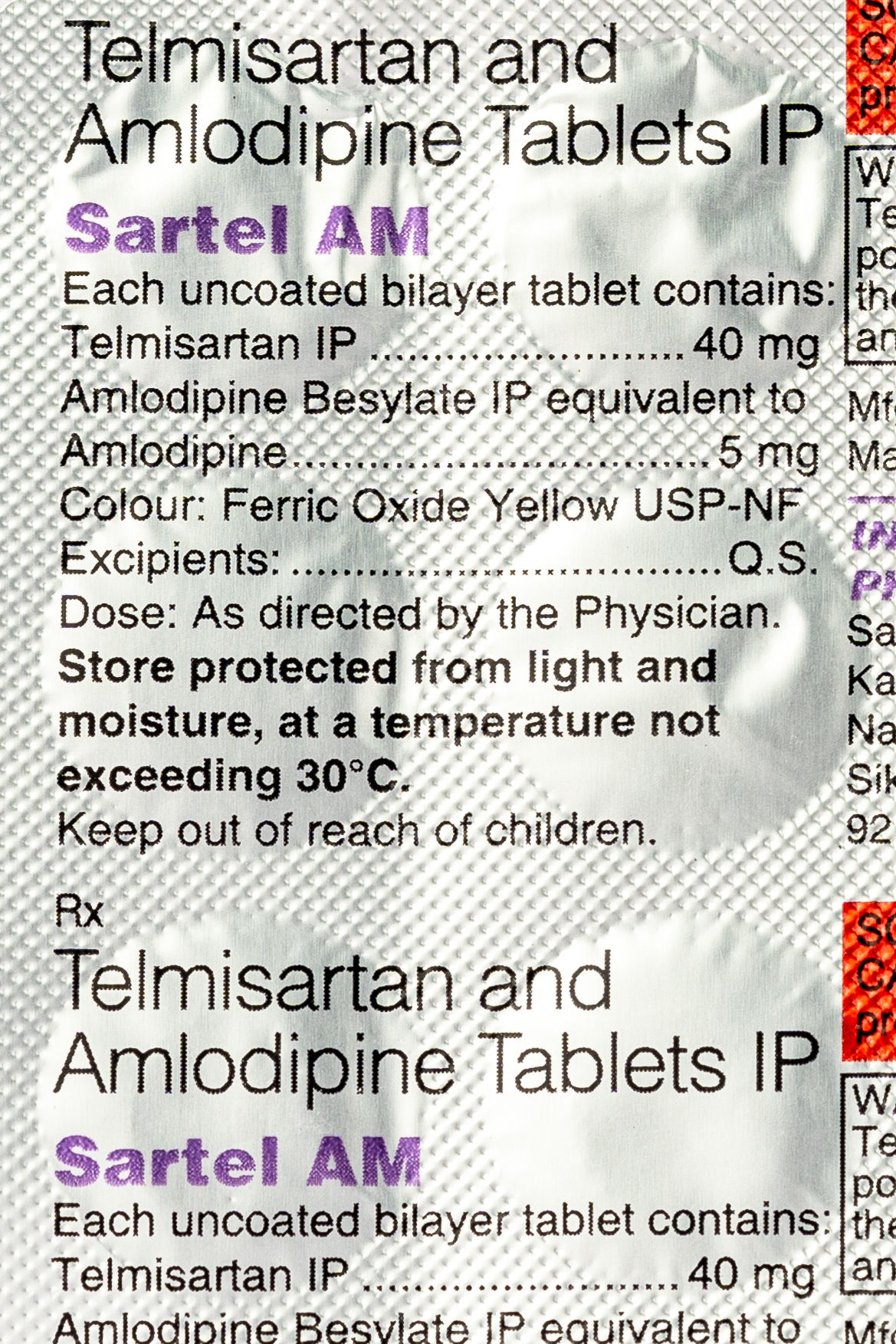 Sartel Am Tablets