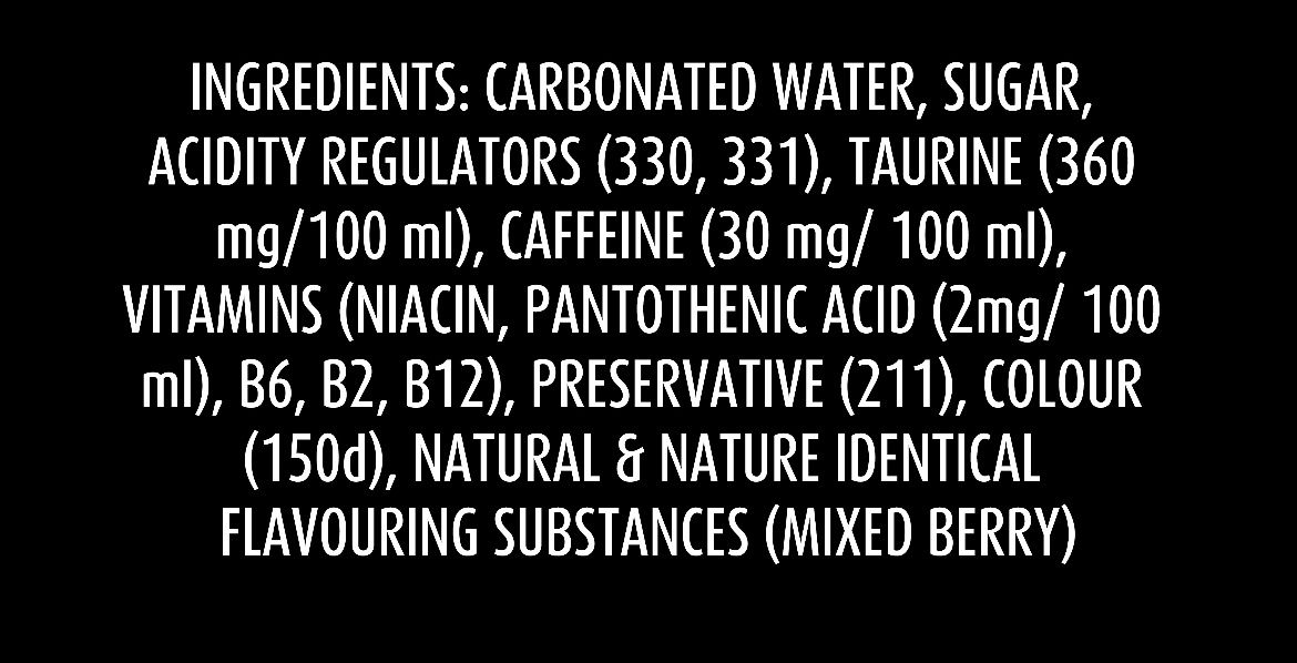 Campa Mixed Berries Energy Drink