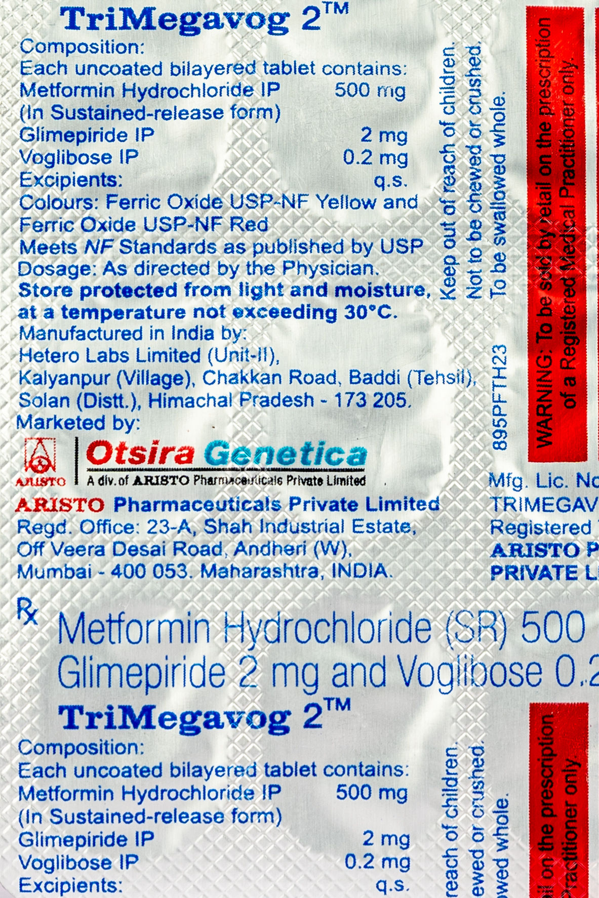 TriMegavog 2 Tablets SR