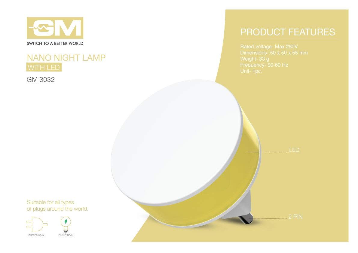 GM 3032 Nano Night Lamp With Led