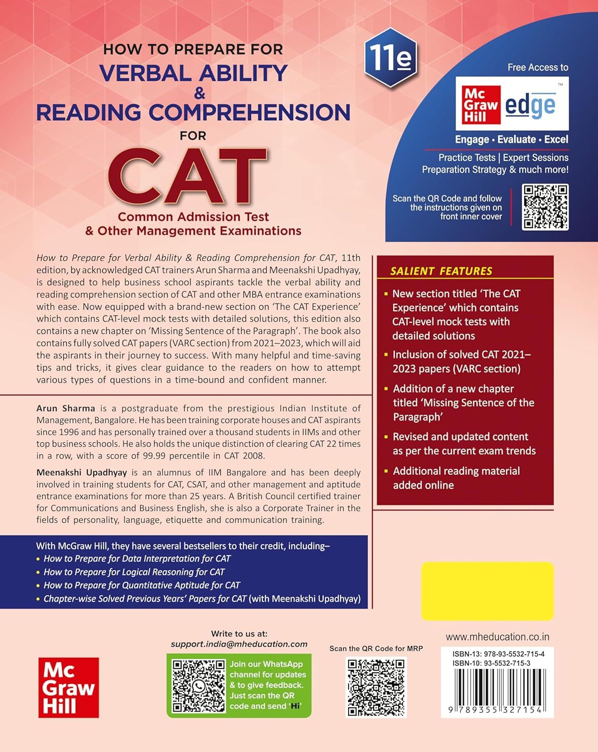 Verbal Ability & Reading Comprehension for CAT | Latest Edition | Arun Sharma | Mc Graw Hill