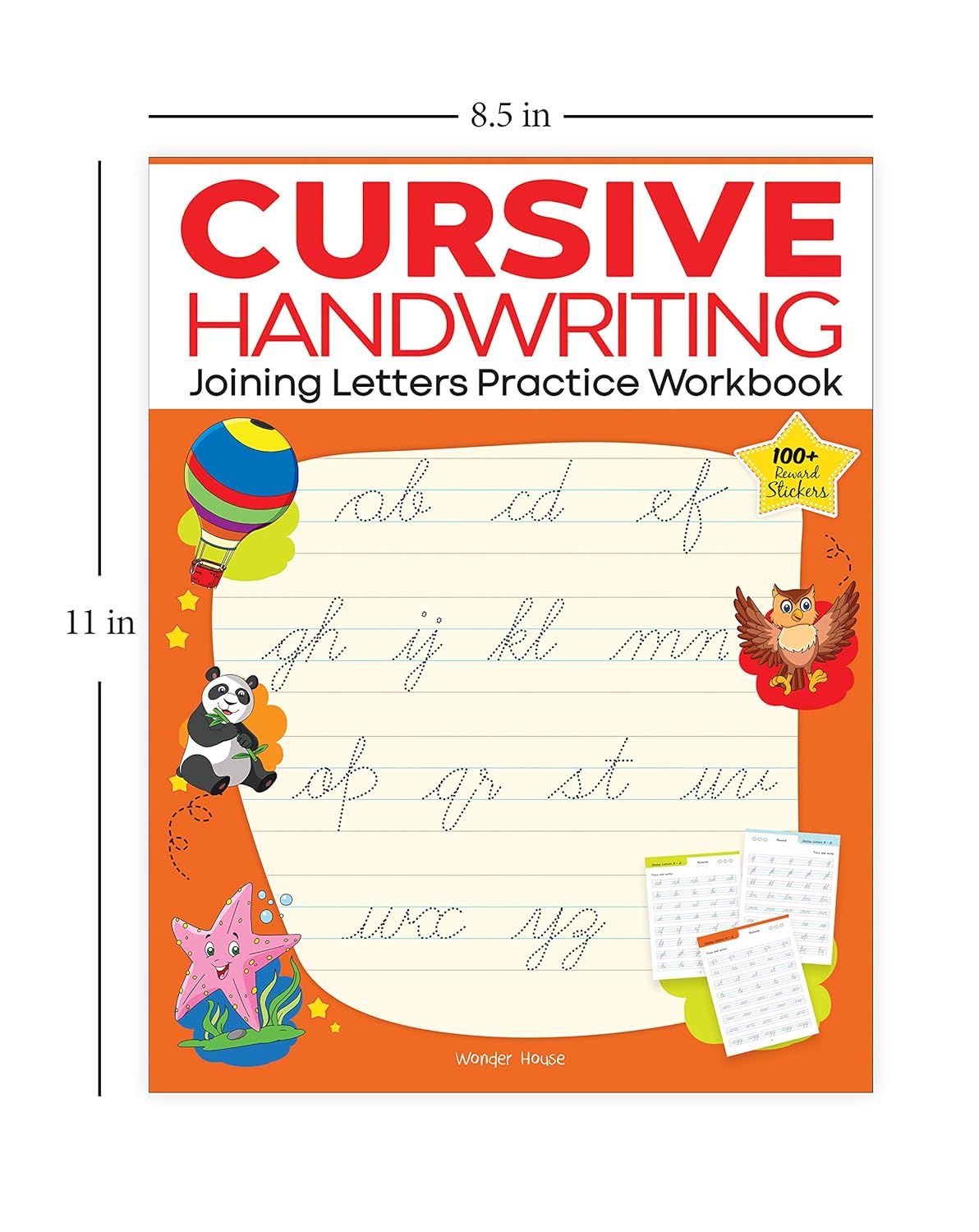 Cursive Handwriting - Joining Letters Practice Workbook For Children