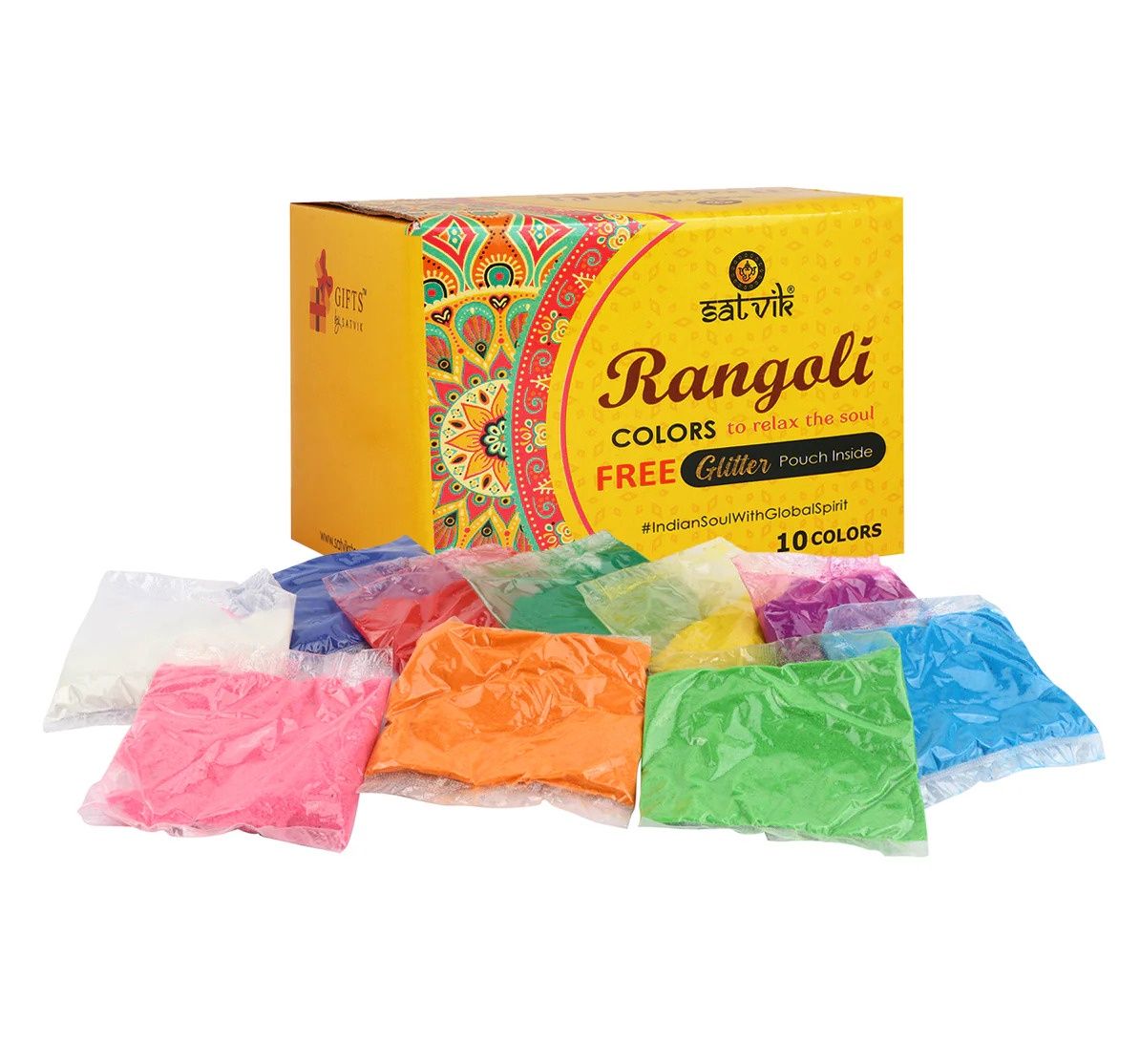 Satvik Rangoli Pack of 10 - Pouch