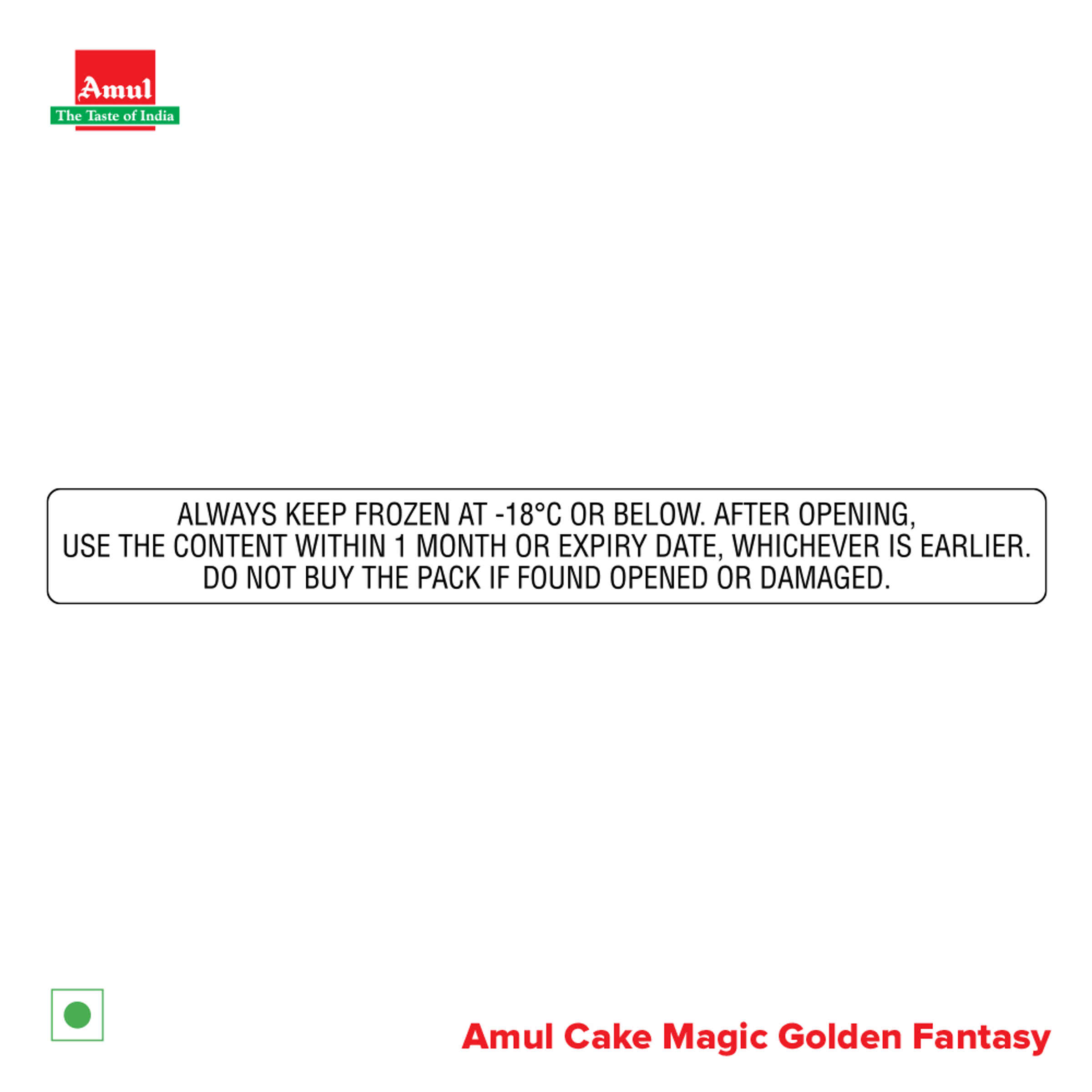 Amul Golden Fantasy Icecream Cake - Image 5