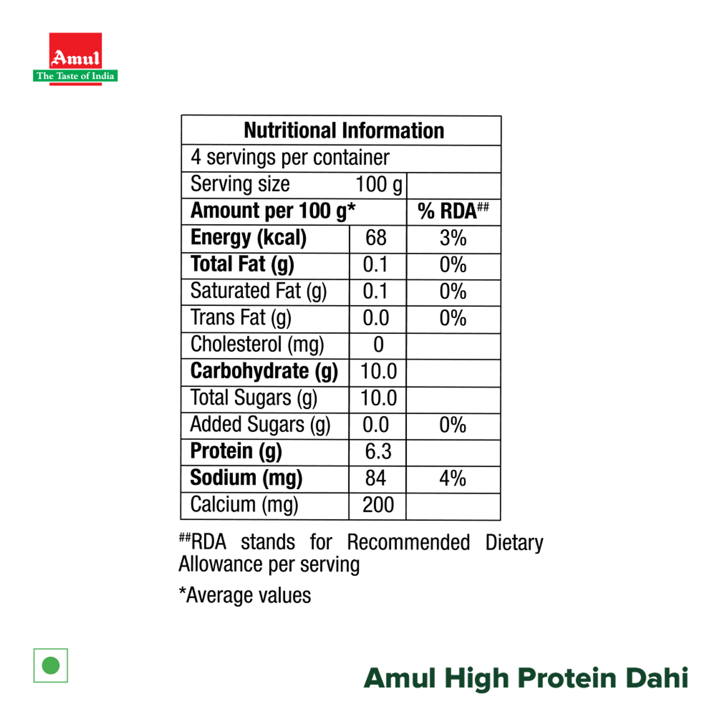 Amul High Protein Cup Dahi - Image 4