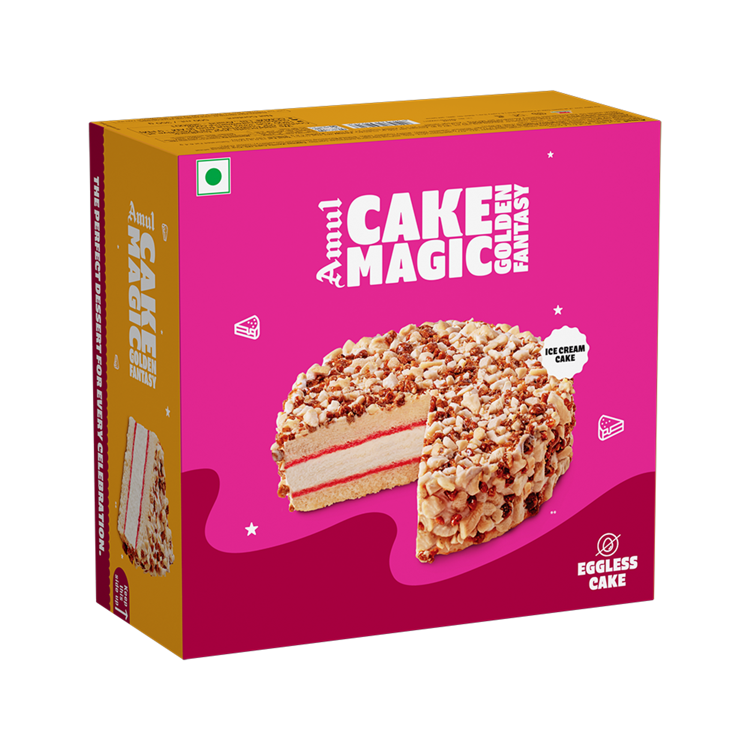 Amul Golden Fantasy Icecream Cake - Image 6