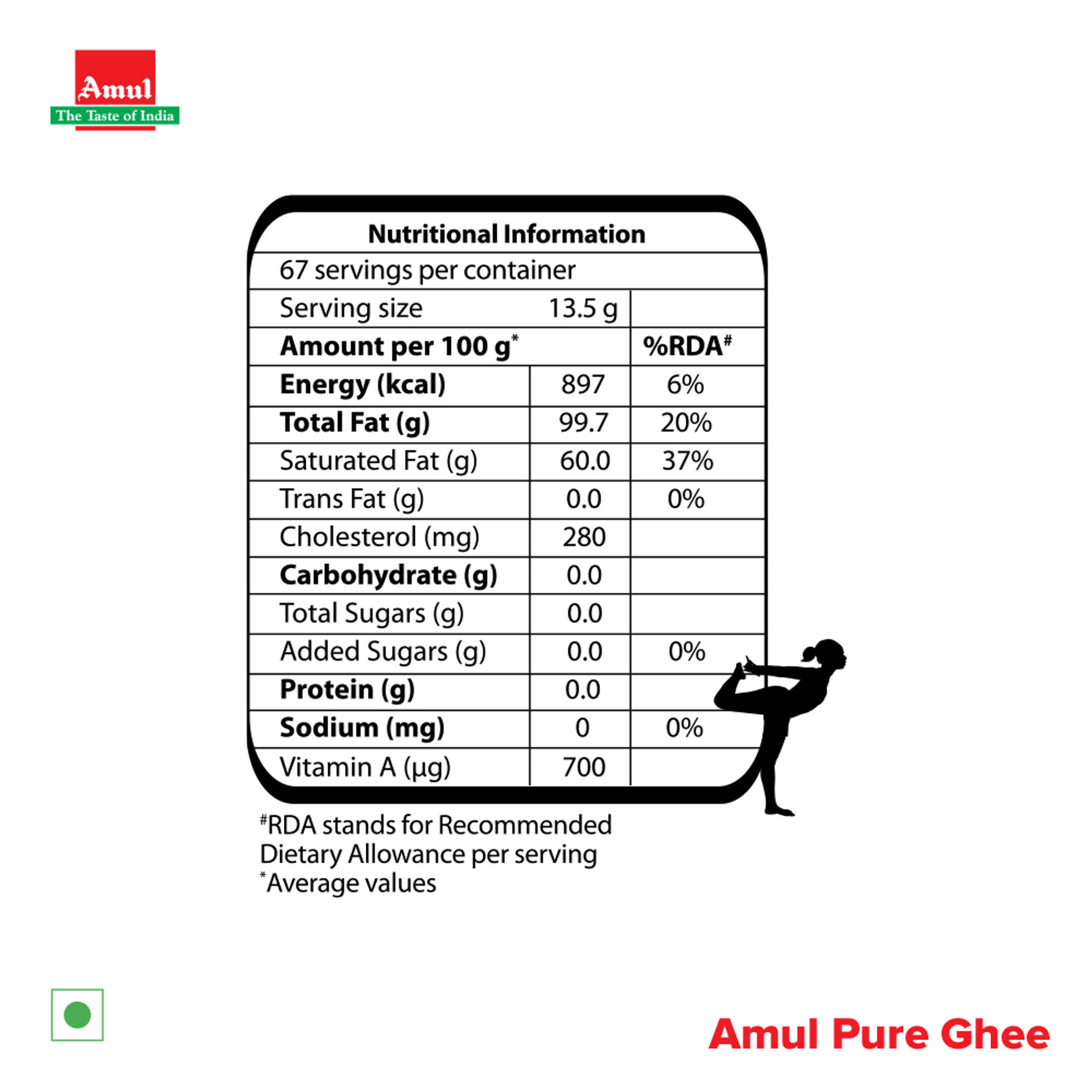 Amul Pure Ghee | Carton | Classic & Authentic - Image 4