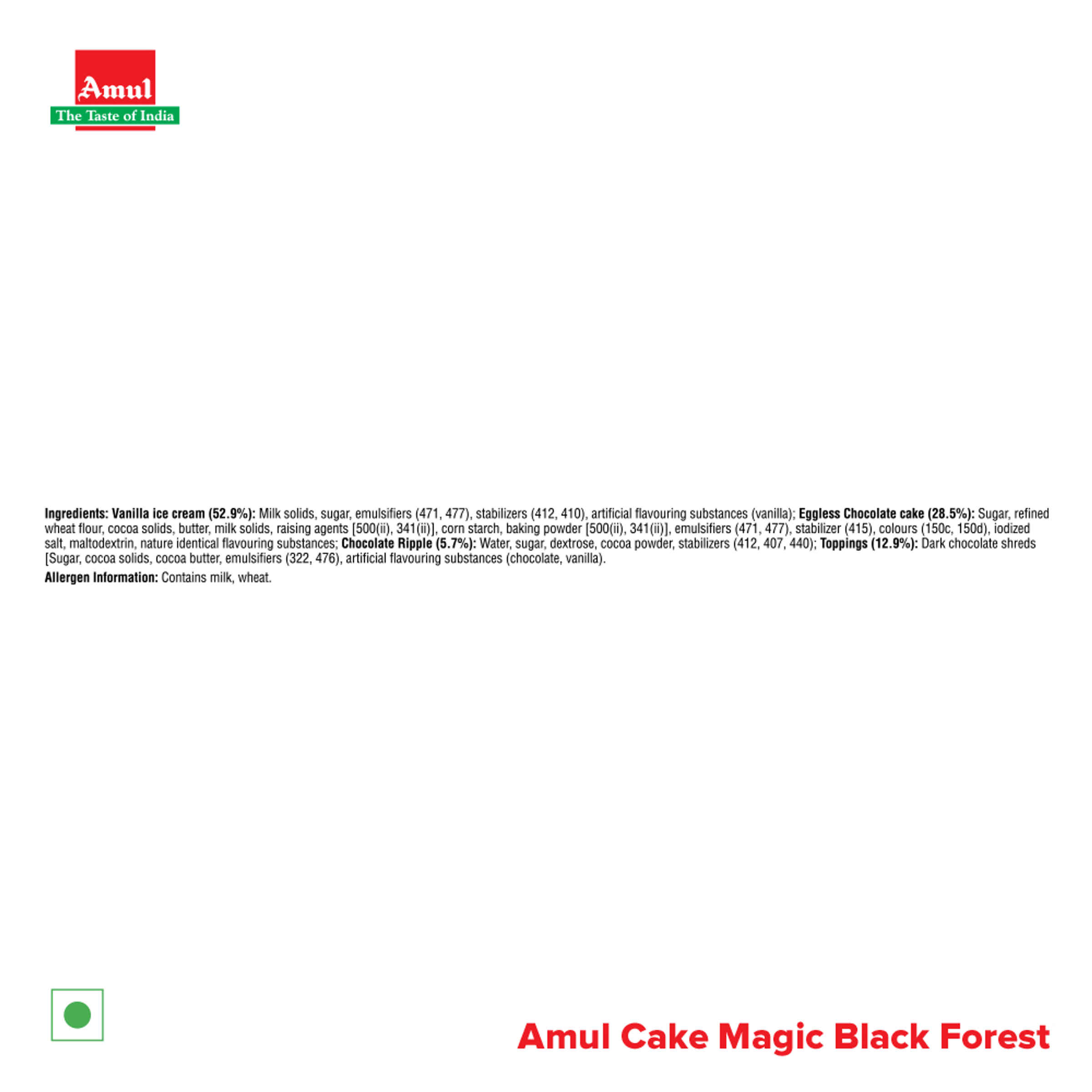 Amul Cake magic Black Forest Ice cream - Image 8