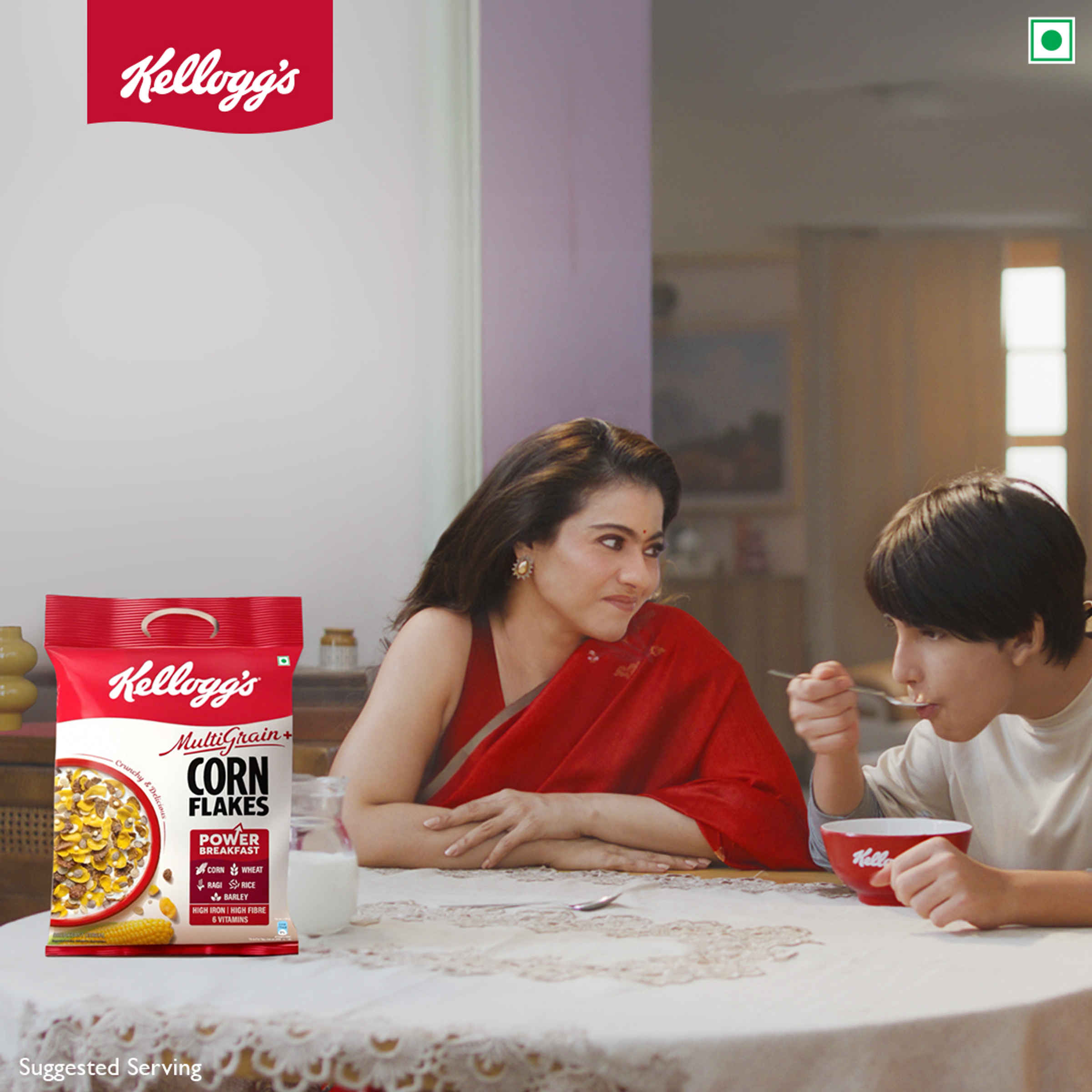 Kellogg's Multigrain Plus Corn Flakes | Power of 5 Grains | 6 Vitamins - Image 9
