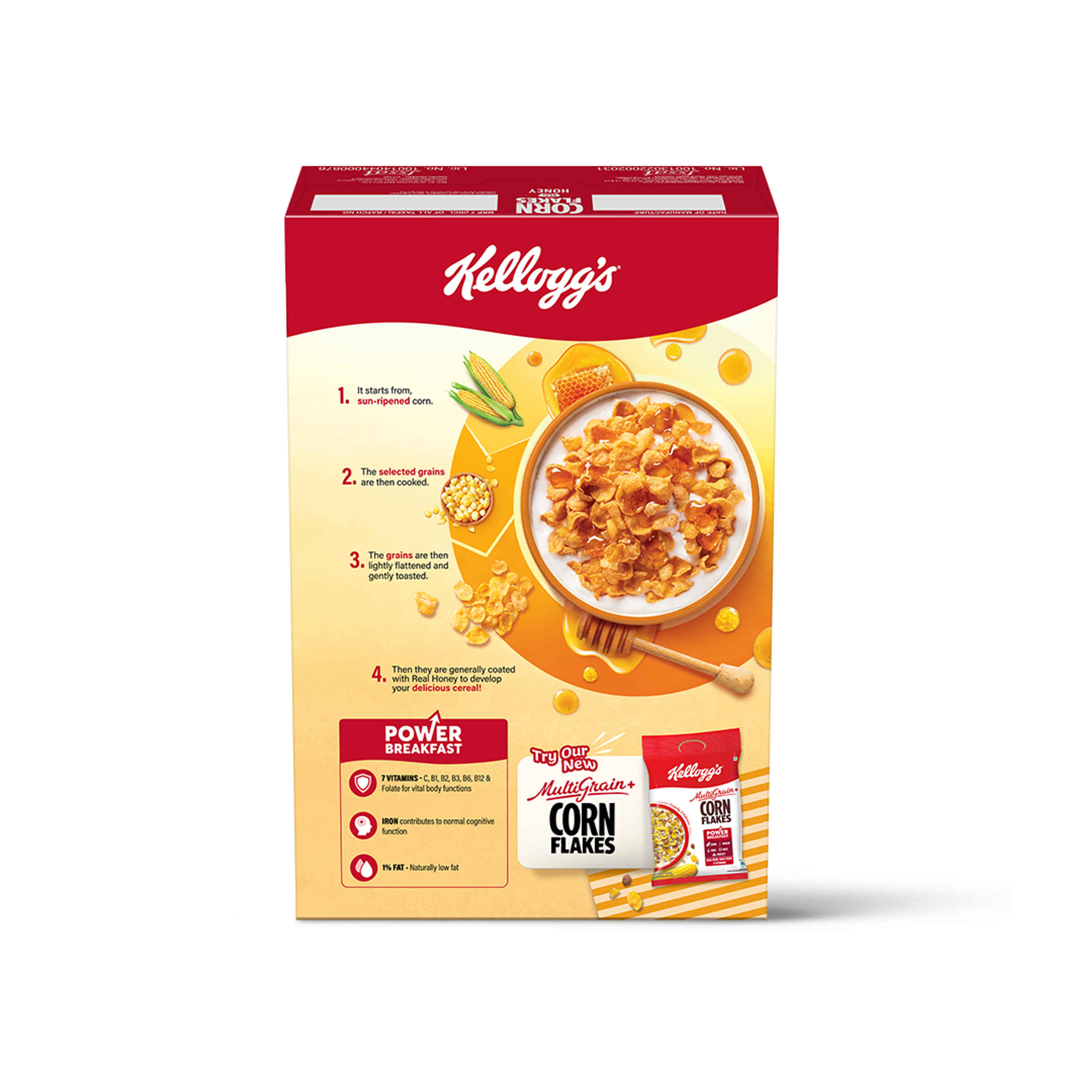 Kelloggs Corn Flakes With Real Honey - Image 4