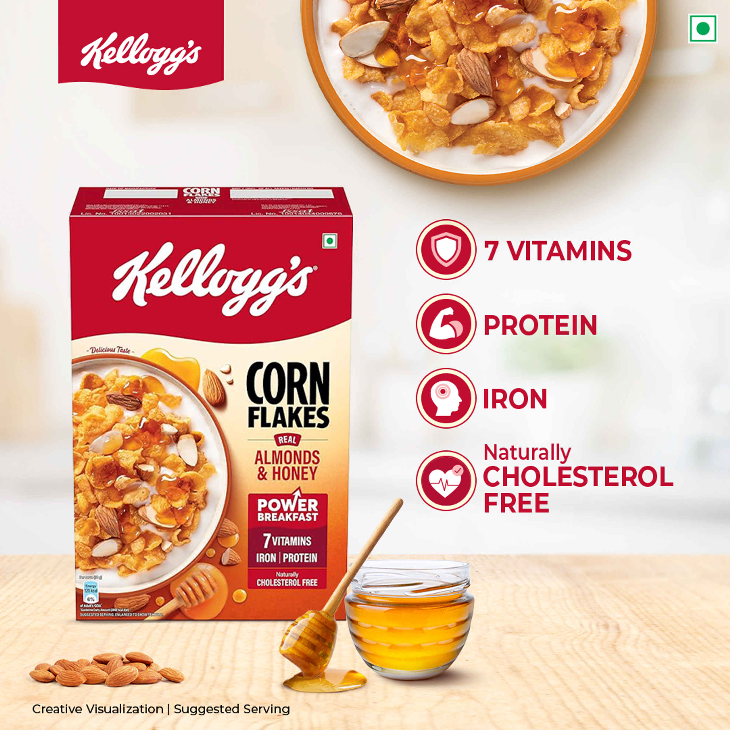 Kellogg's Almond and Honey Corn Flakes - Image 7
