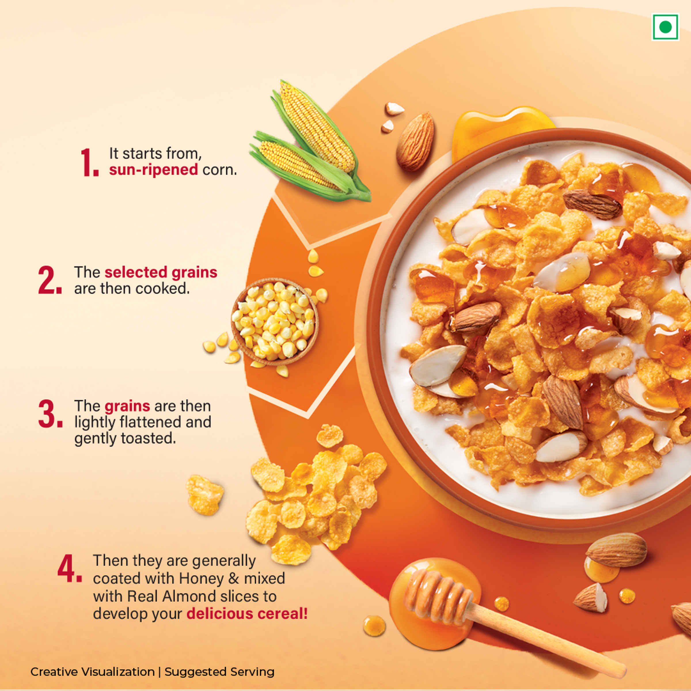 Kellogg's Almond and Honey Corn Flakes - Image 9