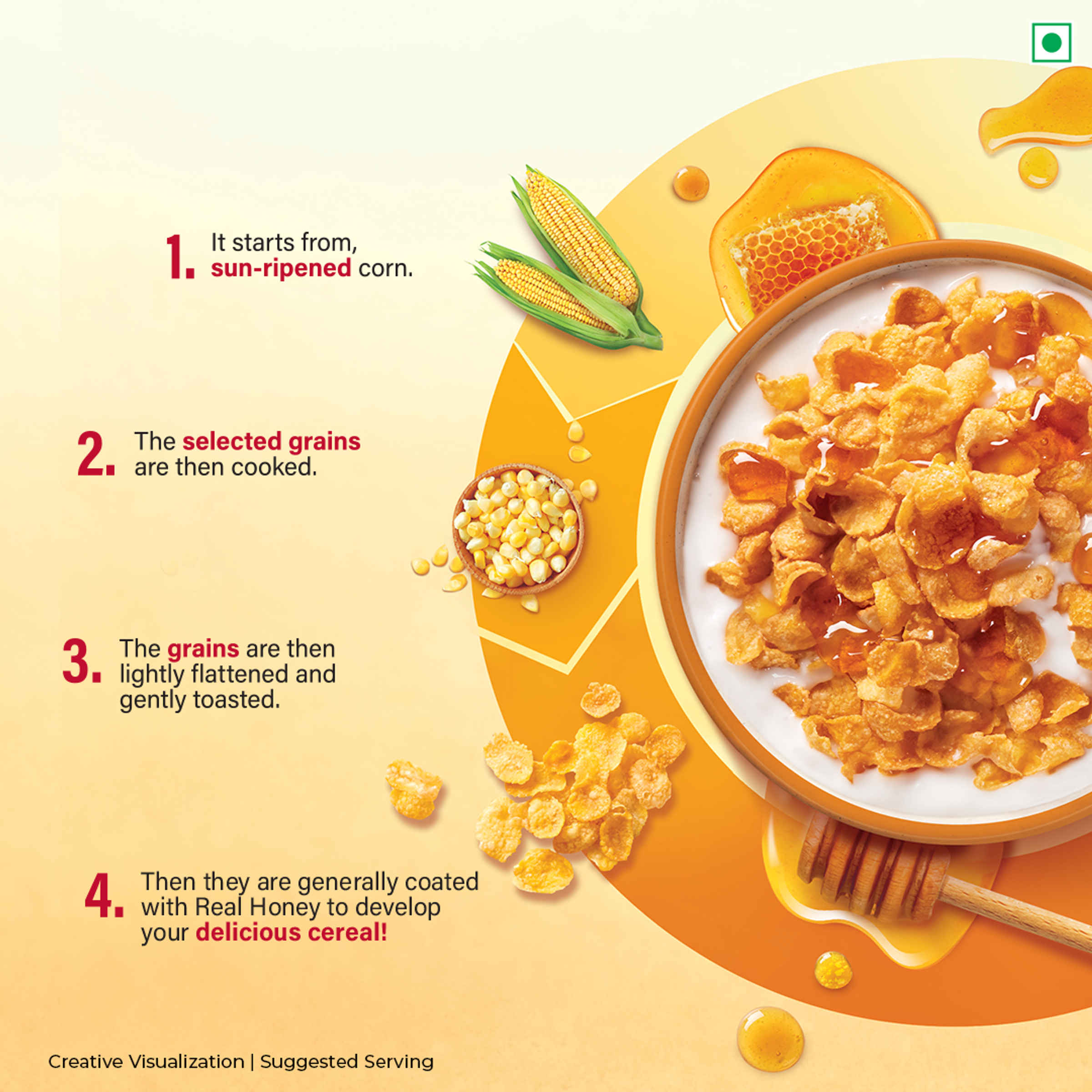 Kelloggs Corn Flakes With Real Honey - Image 9