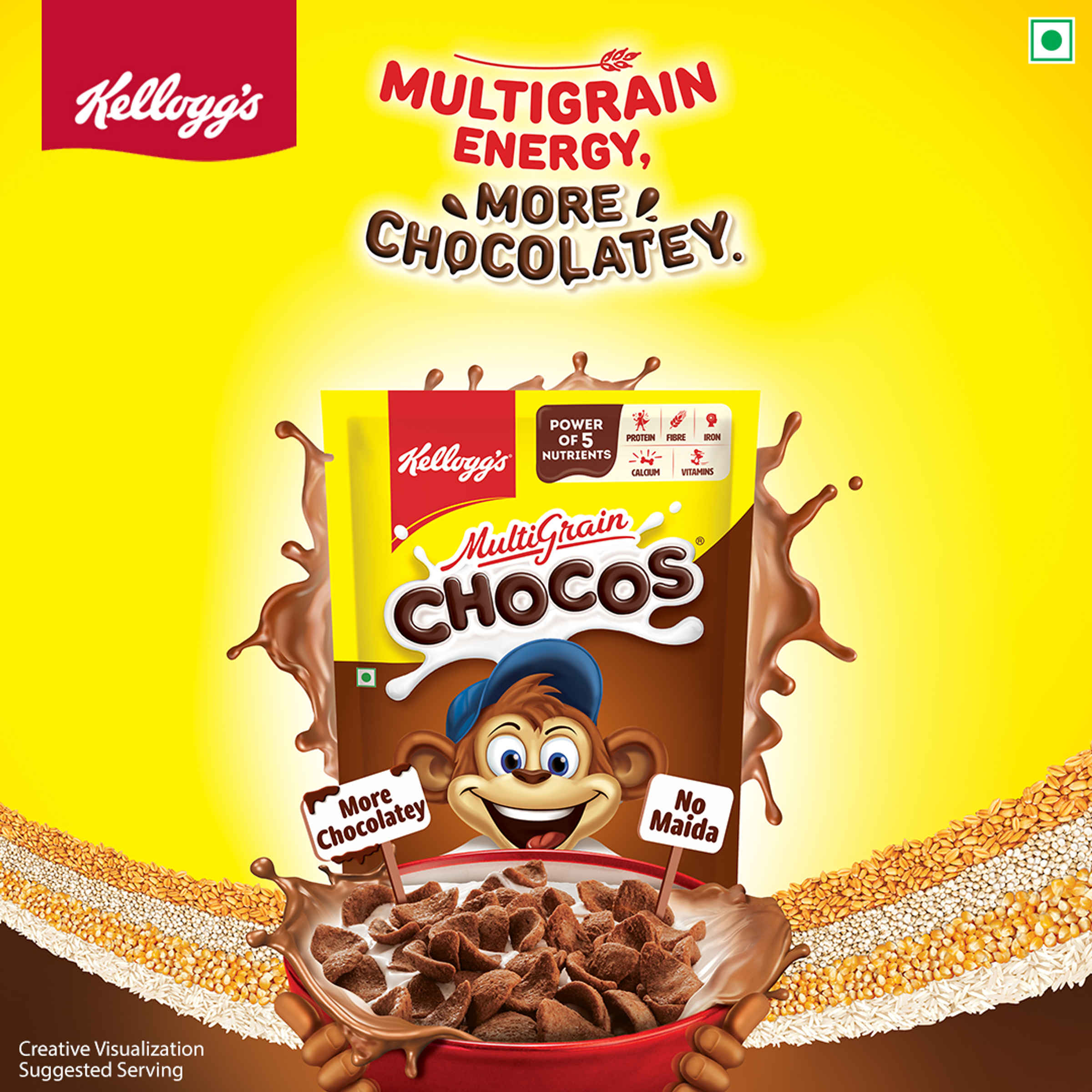 Kellogg's Multigrain Chocos | More Chocolatey | No-Maida - Image 8