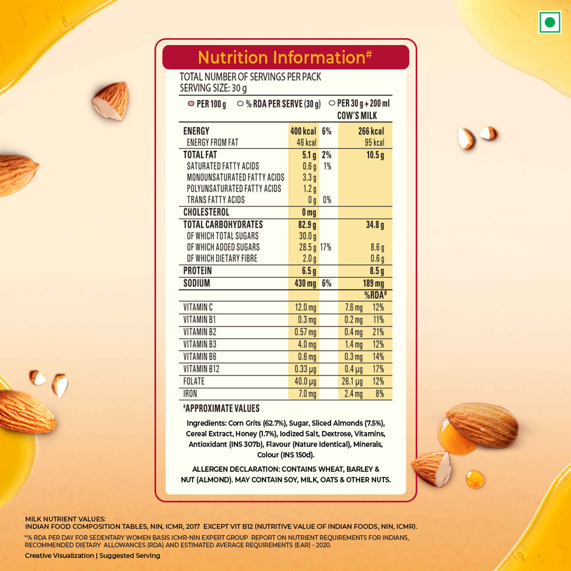 Kellogg's Almond and Honey Corn Flakes - Image 6