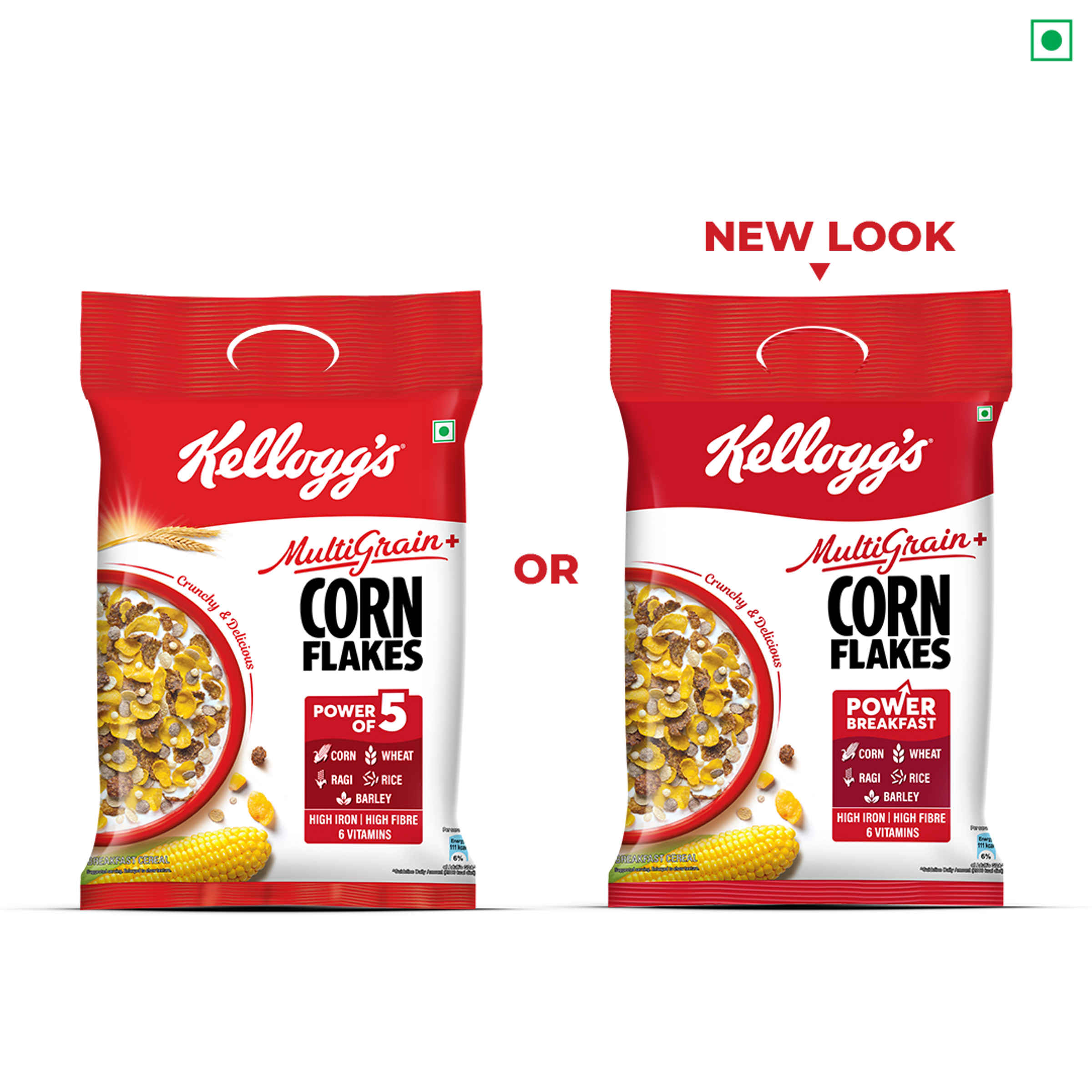 Kellogg's Multigrain Plus Corn Flakes | Power of 5 Grains | 6 Vitamins - Image 3