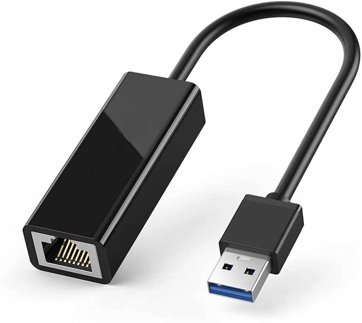 Sounce Usb To Rj45 Ethernet Adapter, Usb To 10/100/1000 Gigabit Ethernet Lan Network Adapter, Black