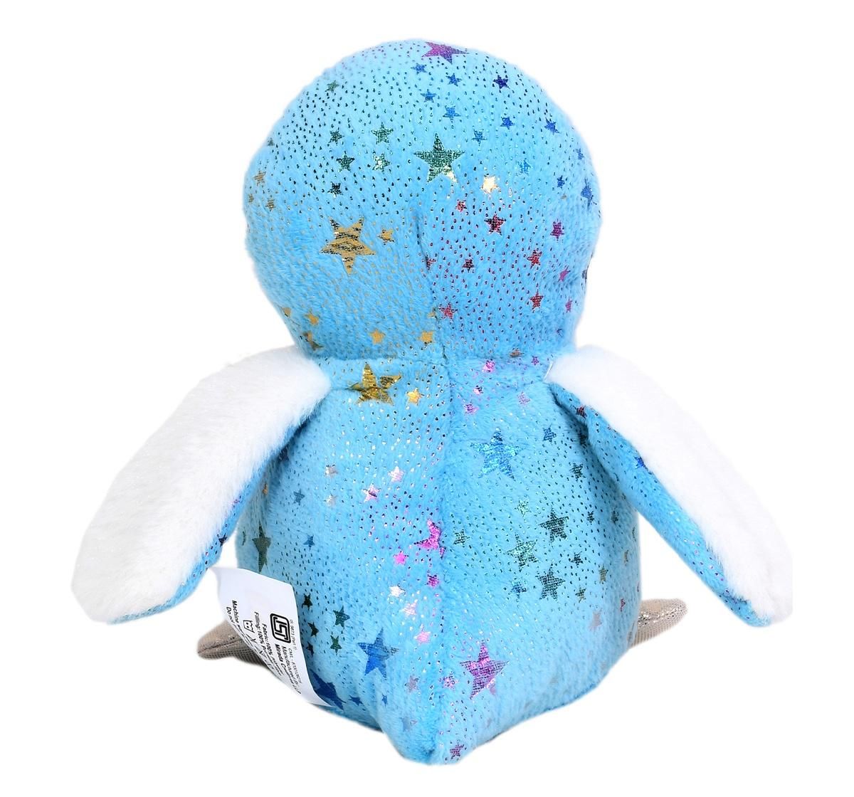 Mirada Blue Foil Glitter Eye Penguin Soft Toy - 18Cm