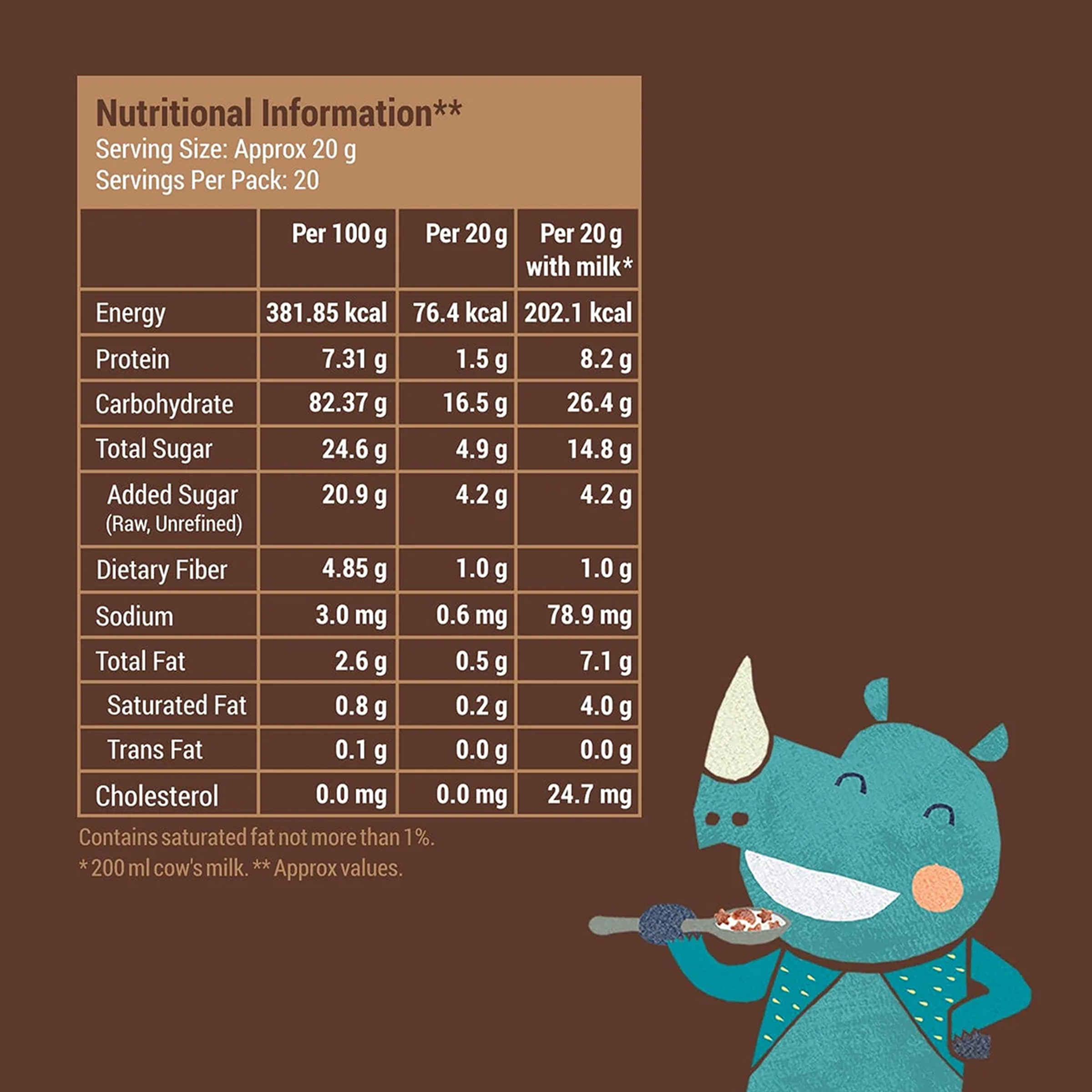 Slurrp Farm Choco Crunch Chocolate Cereal - Ragi Stars and Moons No Maida, No Refined Sugar - Image 4