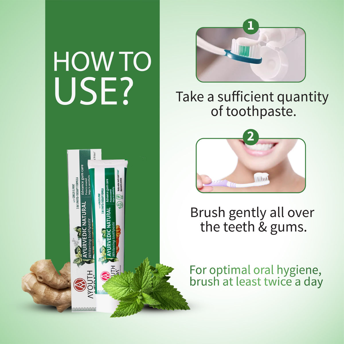 Aimil Ayouthveda Natural Whitening Toothpaste