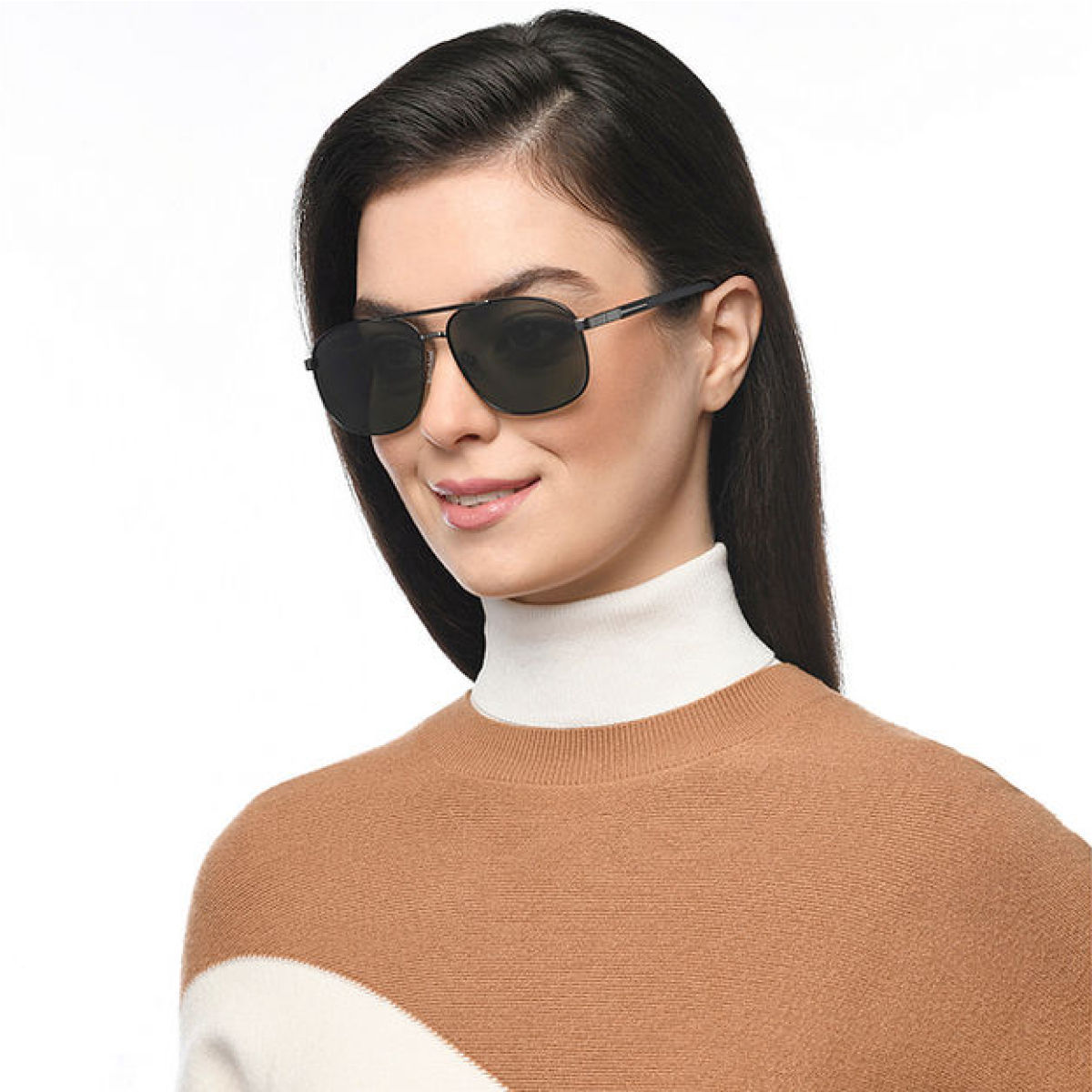John Jacobs By Lenskart Unisex Geometric Stainless Steel Sunglasses | Green - L