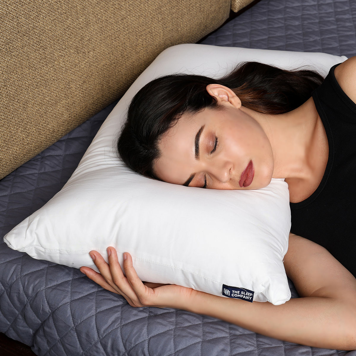 The Sleep Company Hypoallergenic, Pure Cotton Adjustable Plush Pillow by TSC