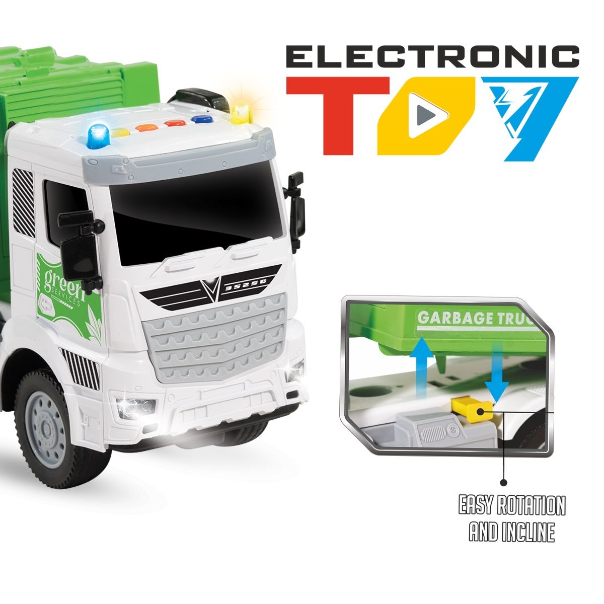 Itoys Bump N Go Garbage Truk (Colour May Vary)