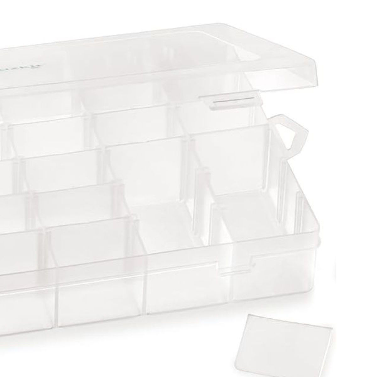 Clazkit Plastic 36 Grid Cells Multicolorpurpose Organizer Rectangular Storage Box