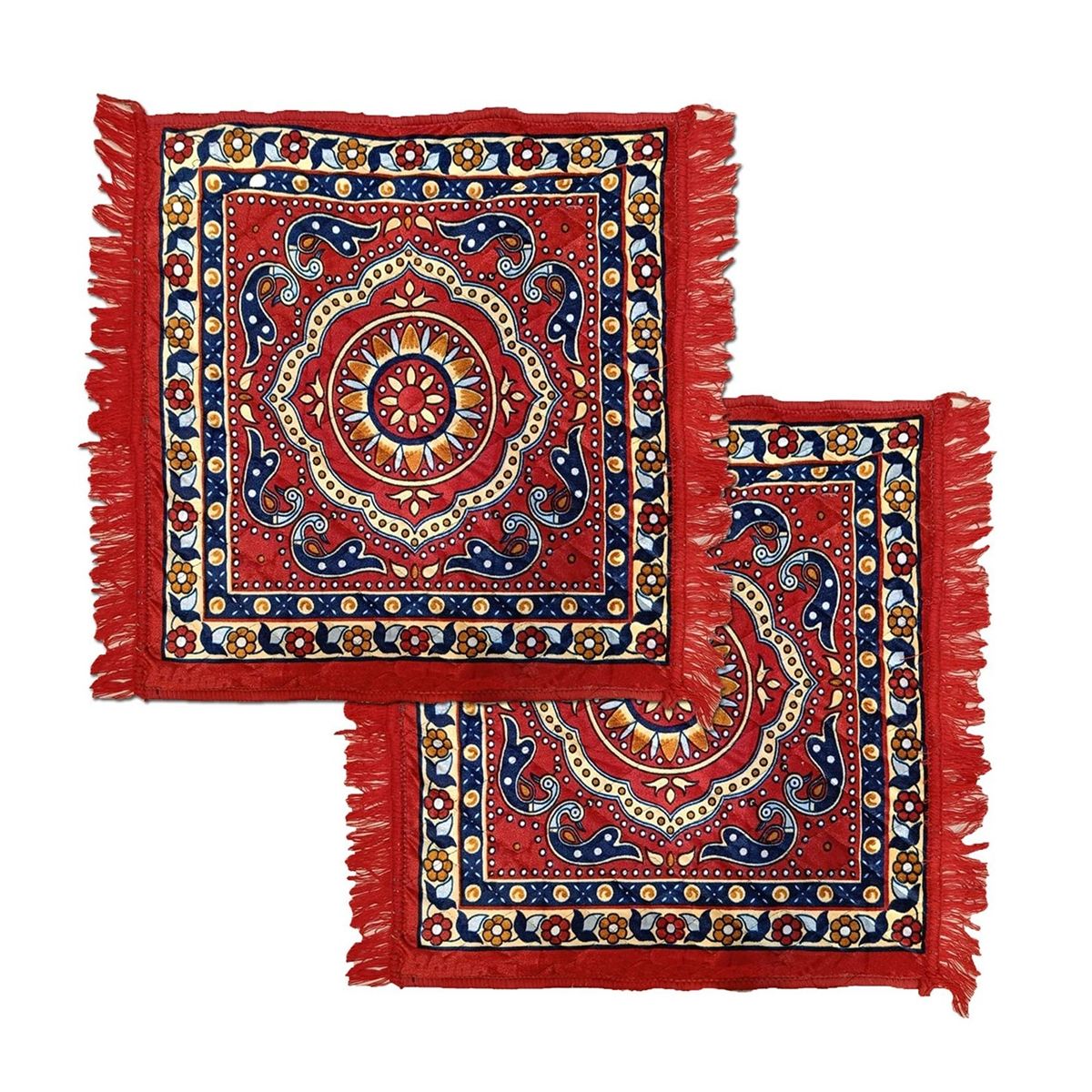 Elegant Weavers Aasan Mat - Maroon