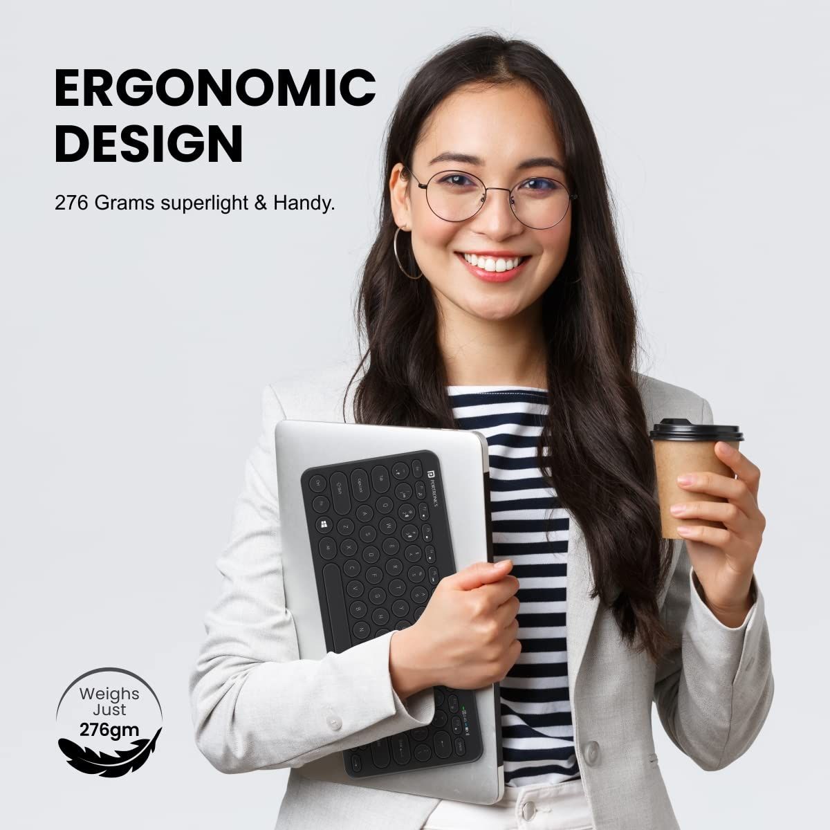 Portronics Bubble Wireless Keyboard,