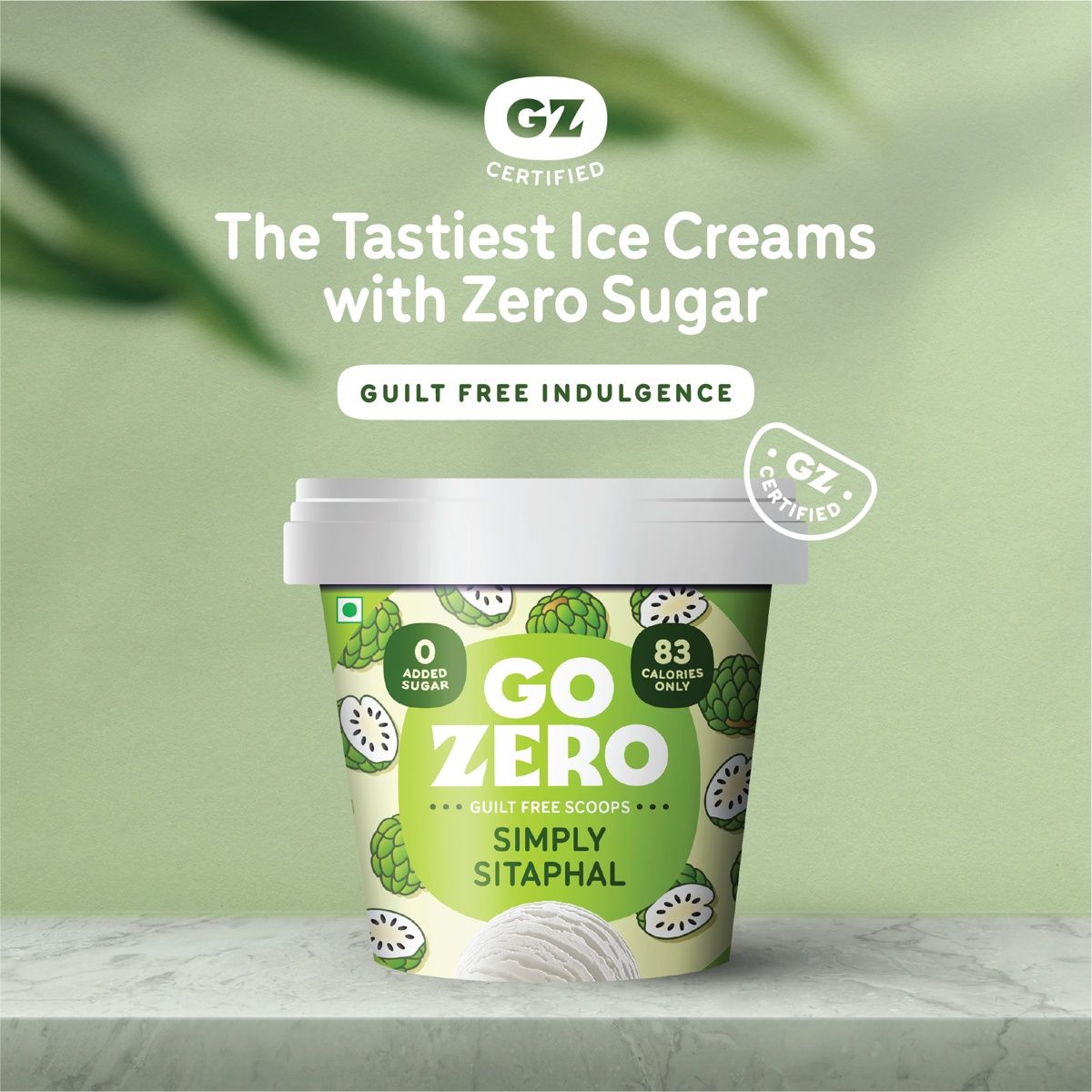 Go Zero Simply Sitaphal Low Calorie Guilt Free Icecream Cup