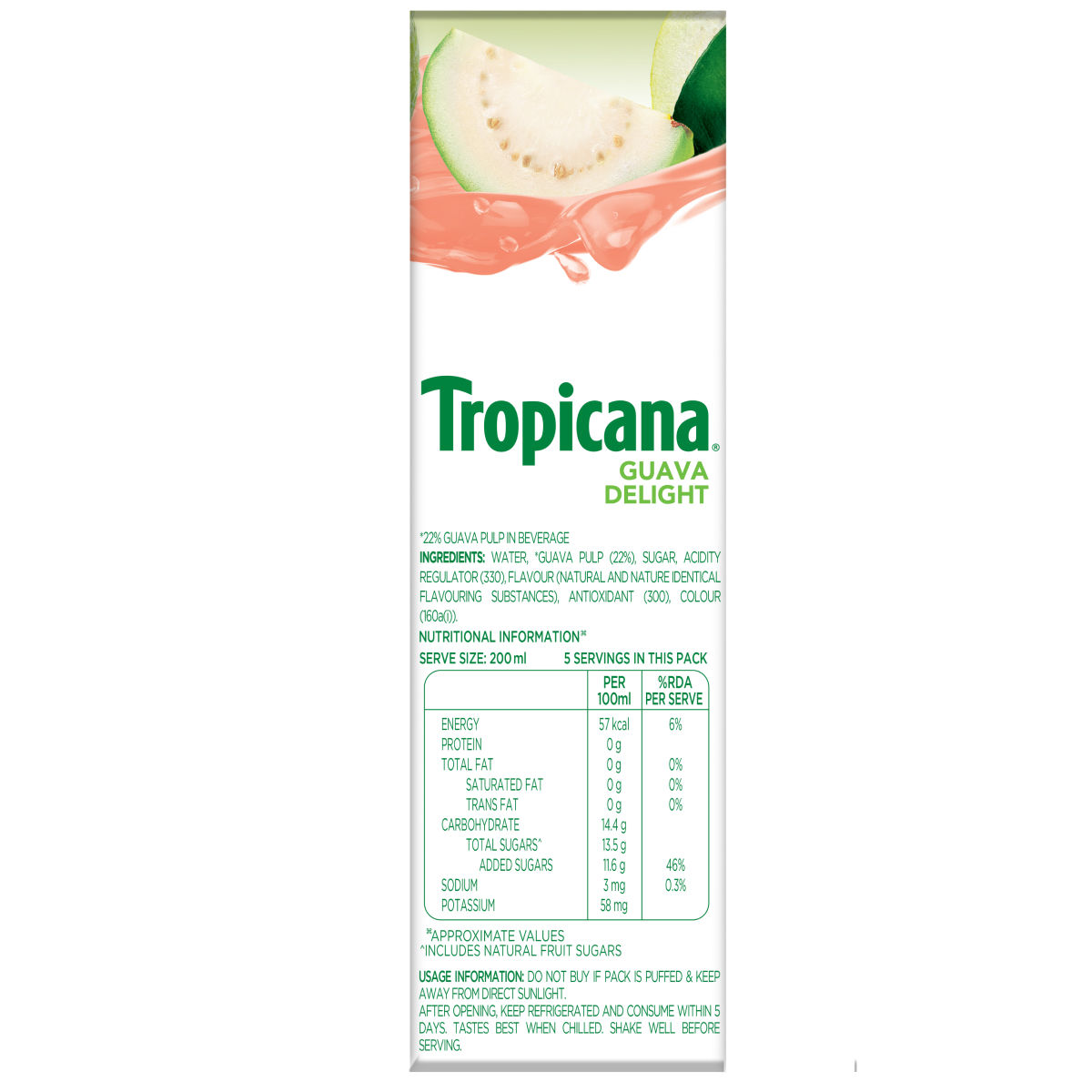 Tropicana Guava Delight Juice Tetrapack 1 l Combo