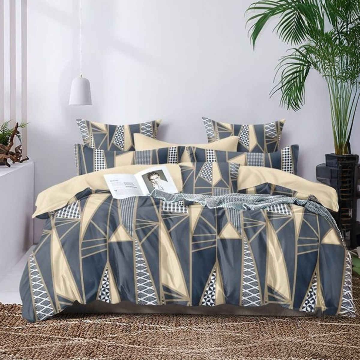 Elegant Weavers Printed Double Bedsheet With 2 Pillow Cover - Ruby | 220cm x 240 cm