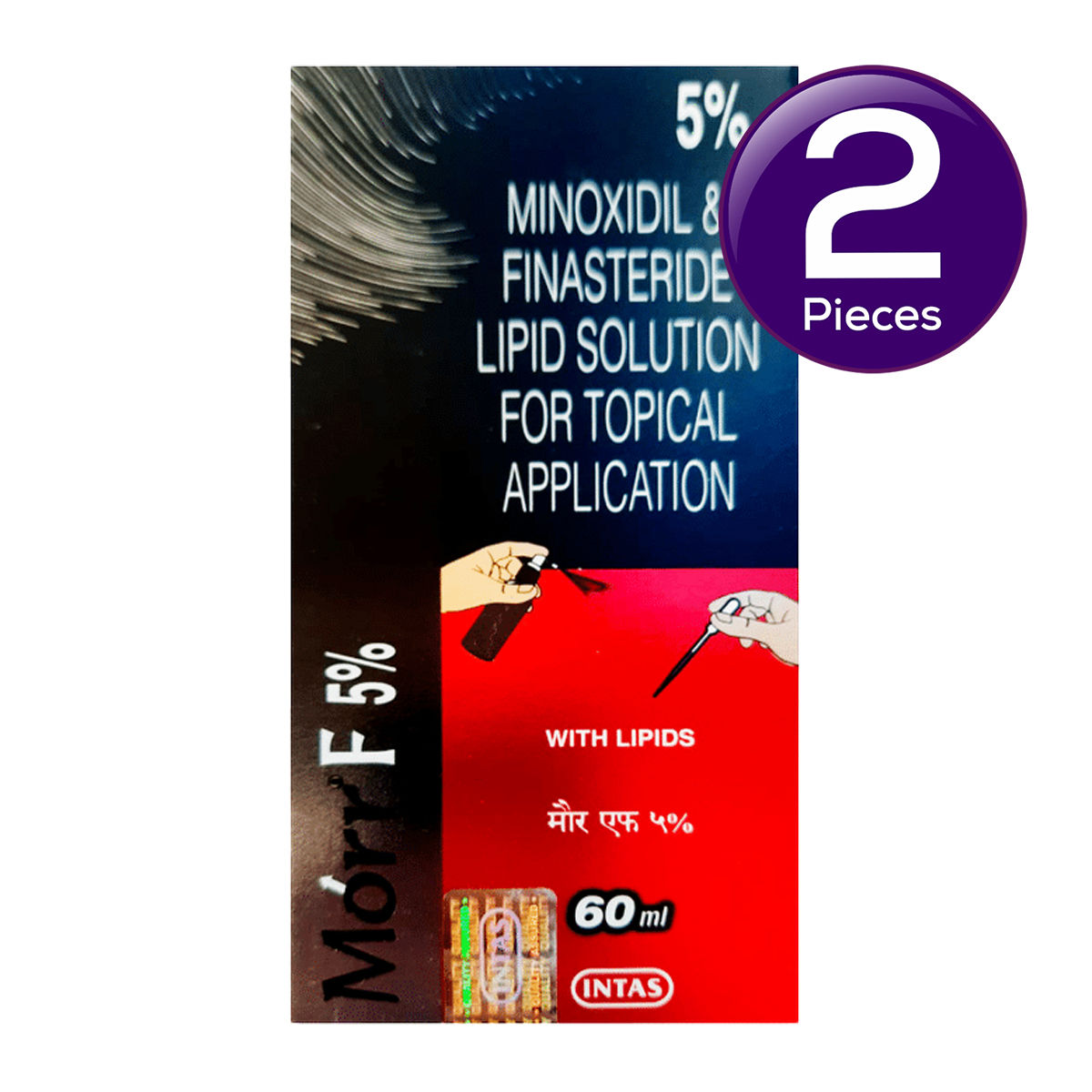 Morr F 5% Solution 60 ml X 2 Combo