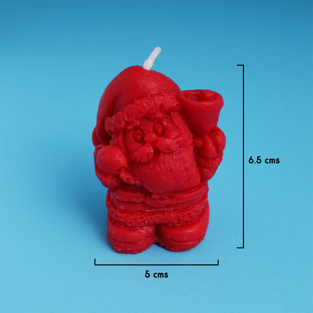 Oye Happy Santa Shaped Candle
