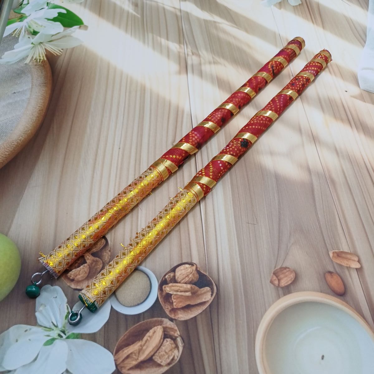 Gullak Dandiya - Gold Leheriya | Assorted