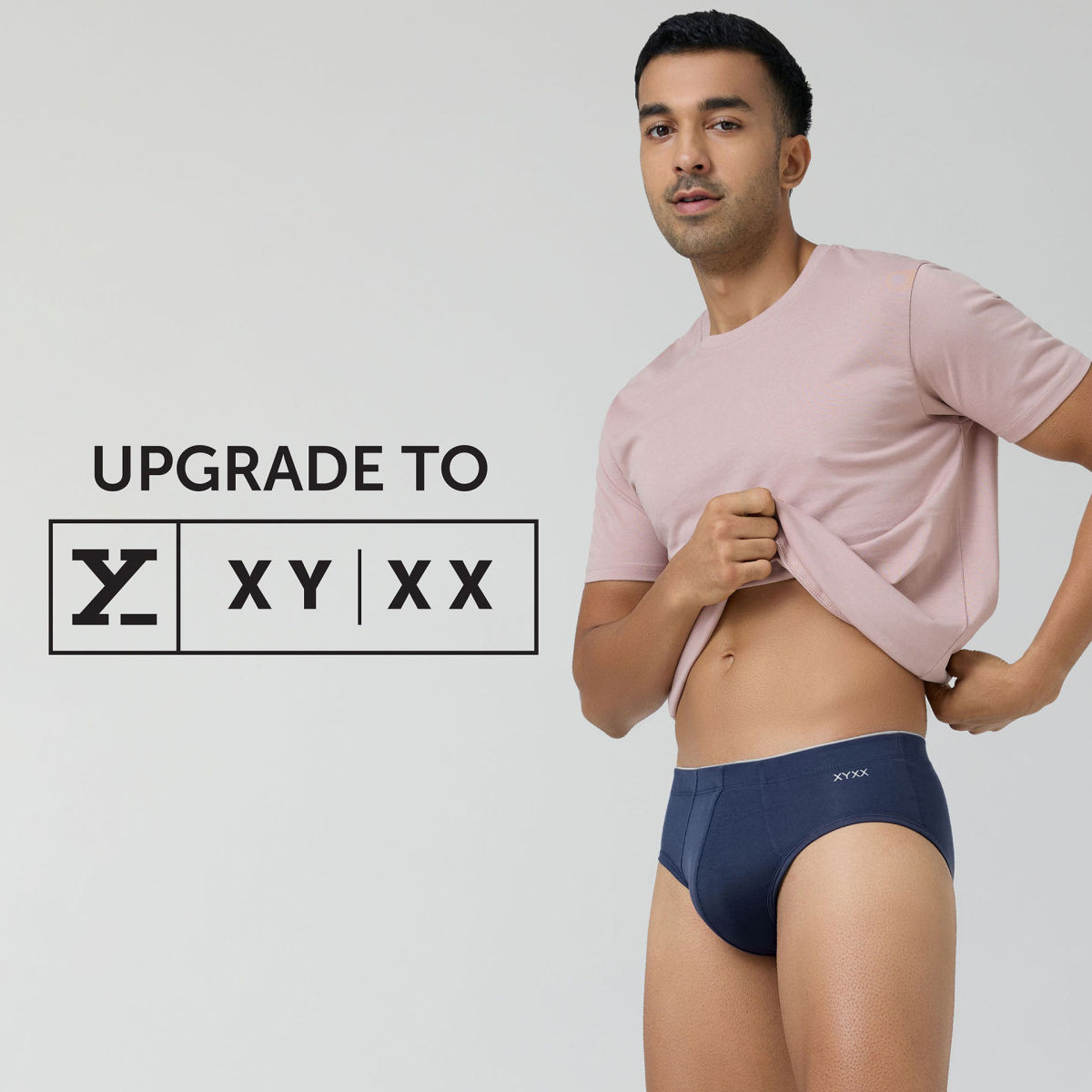 XYXX Uno IntelliSoft Micro Modal Solid Brief | Men's Innerwear | Pack of 2 | Multicolor (Blue + Black) - L