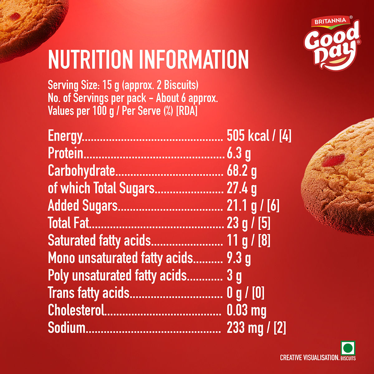 Britannia Good Day Fruit & Nut Cookies