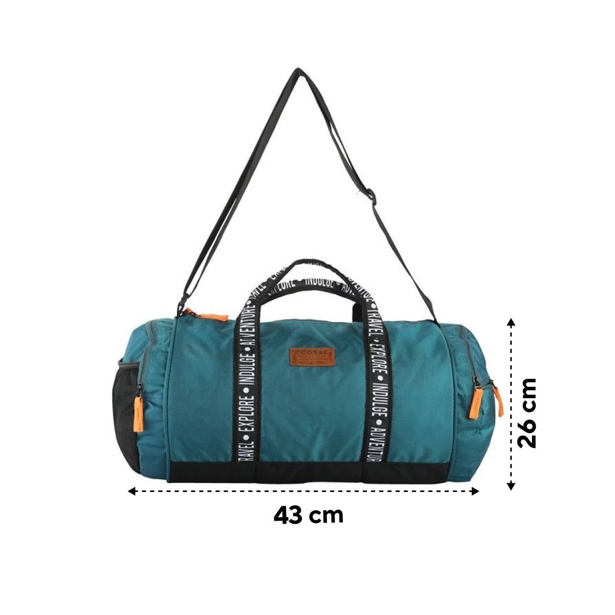 Ecosac Unisex Polyester 15 L Top Handle Duffle Bag | Assorted