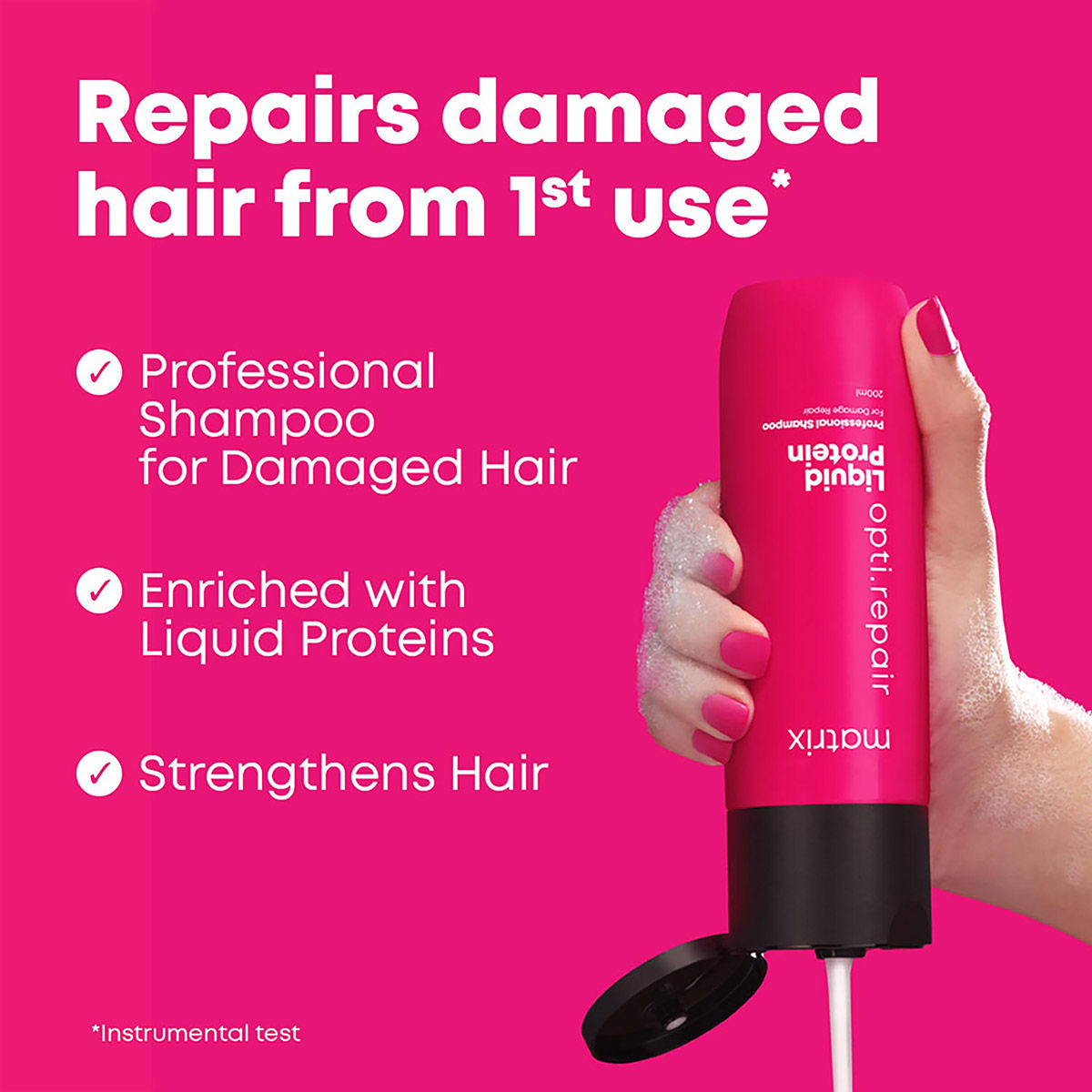 Matrix Opti Repair Shampoo (200ml) & Matrix Opti Repair Conditioner (98ml) Combo
