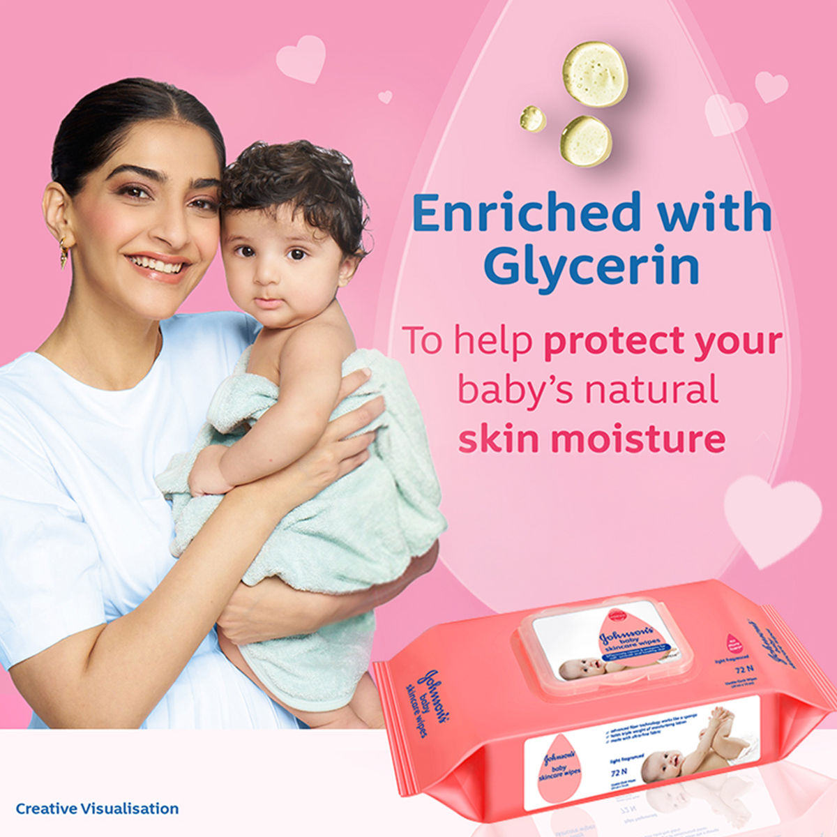 Johnson's Baby Skincare Wipes For Kids | White | 0 - 2 years