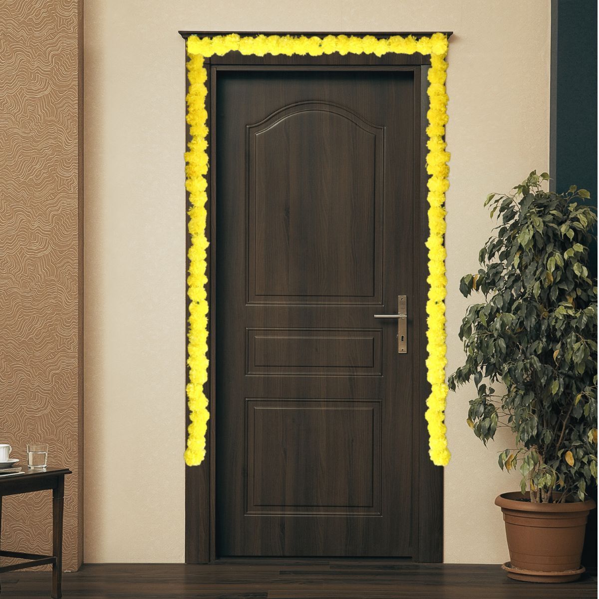 Walton Artificial Flower Garland | Yellow