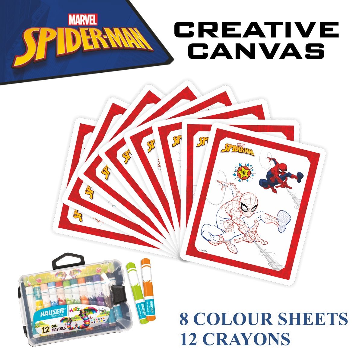 Itoys Colouring Frame-spiderman (Colour May Vary)