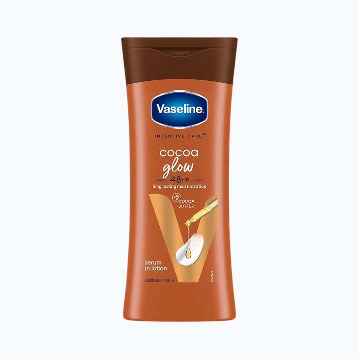Vaseline Cocoa Glow Serum In Lotion, 100% Pure Cocoa & Shea Butter for Glowing & Soft Skin