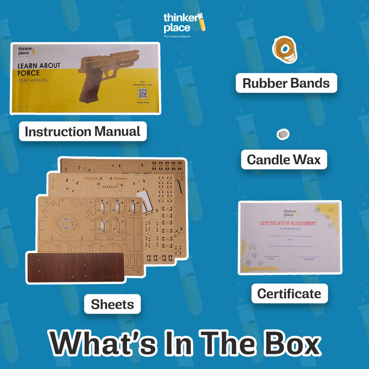 ThinkerPlace DIY Blaster Gun & Target | Build, Color & Play with Working Blaster Gun (Age 8+)