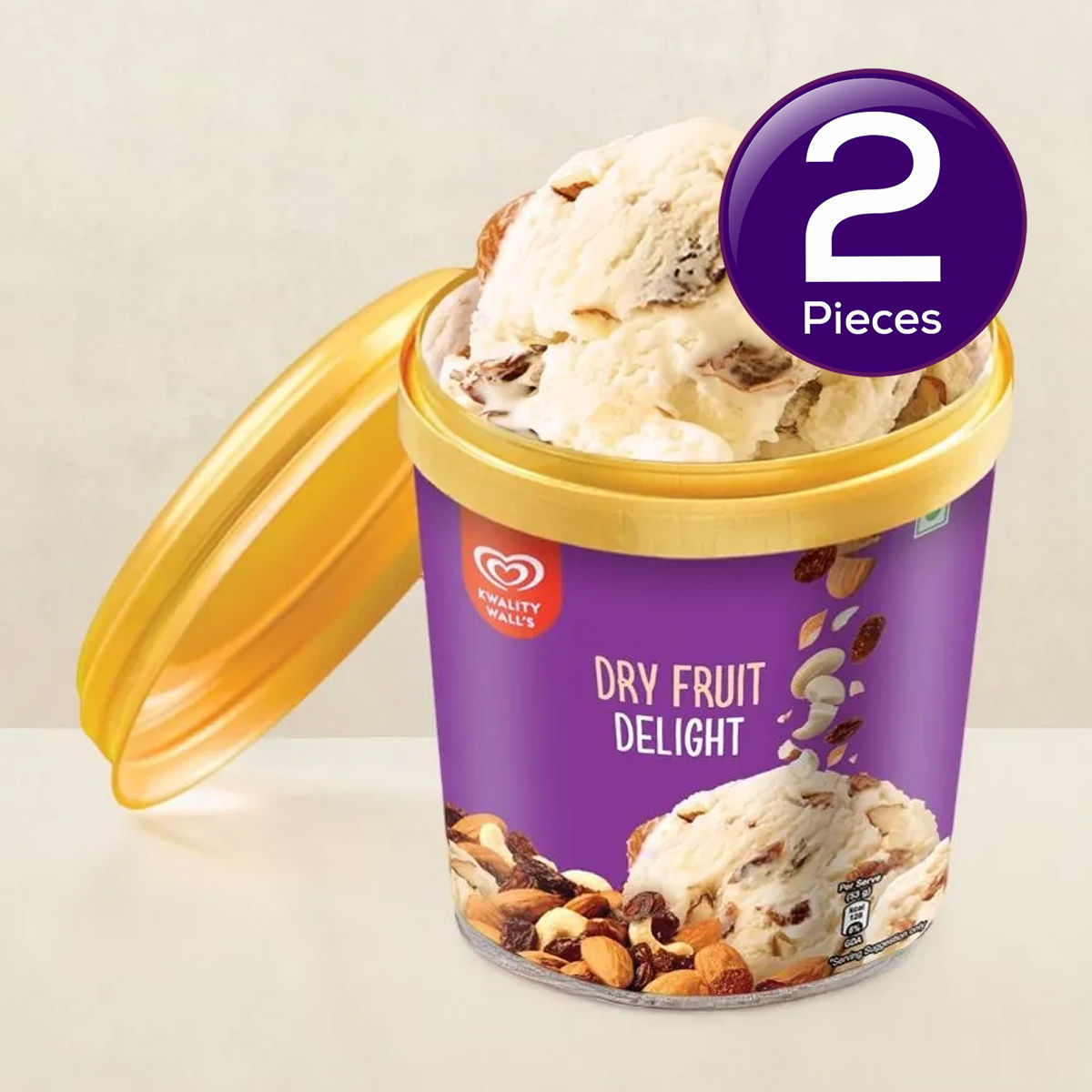 Kwality Wall's Dry Fruit Delight Cup 100 ml Combo