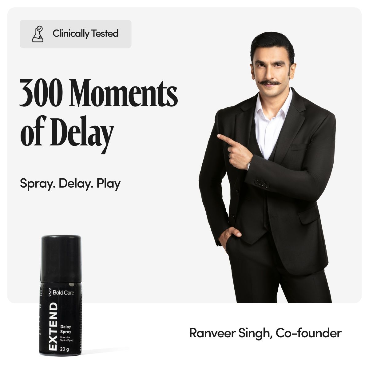 Bold Care Extend Delay Spray with Lidocaine 10%