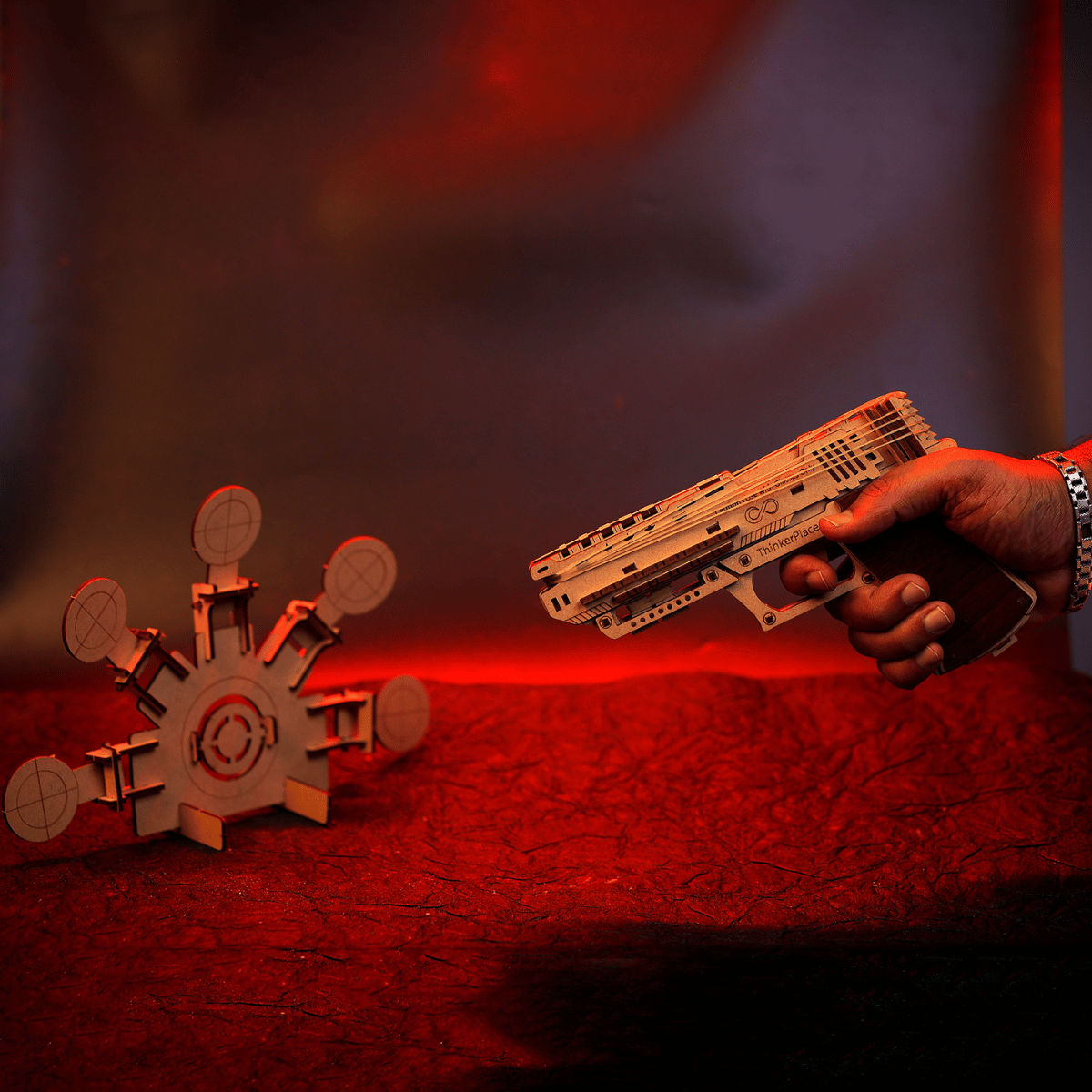 ThinkerPlace DIY Blaster Gun & Target | Build, Color & Play with Working Blaster Gun (Age 8+)