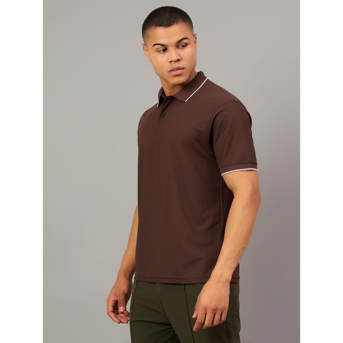 Shiv Naresh Men's T-Shirt | SNPL24 | Brown - XL