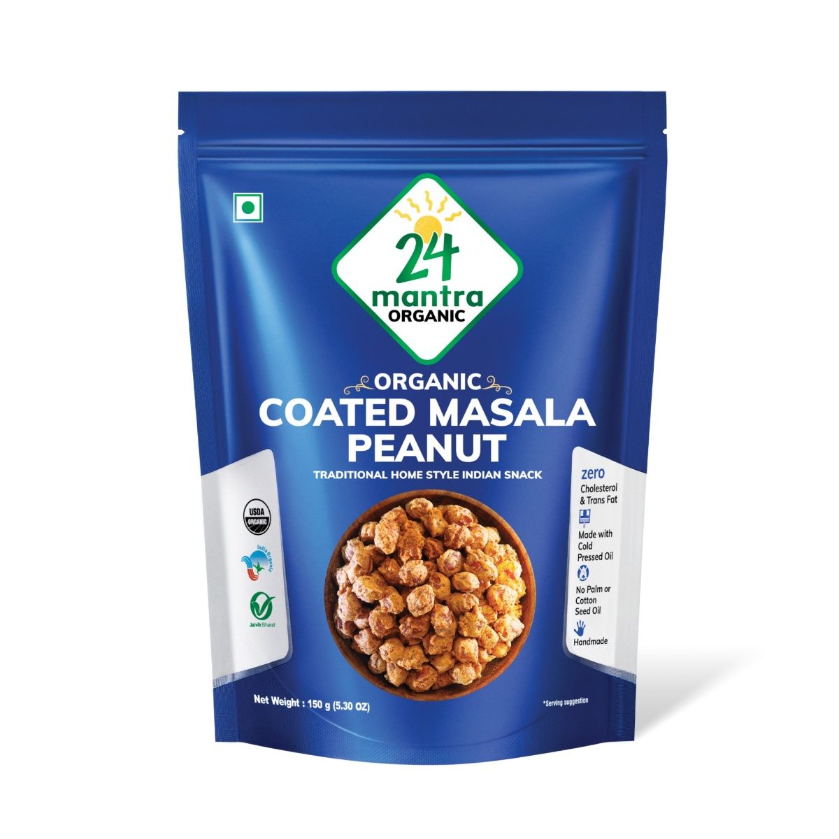 24 Mantra Organic Coated Masala Peanut